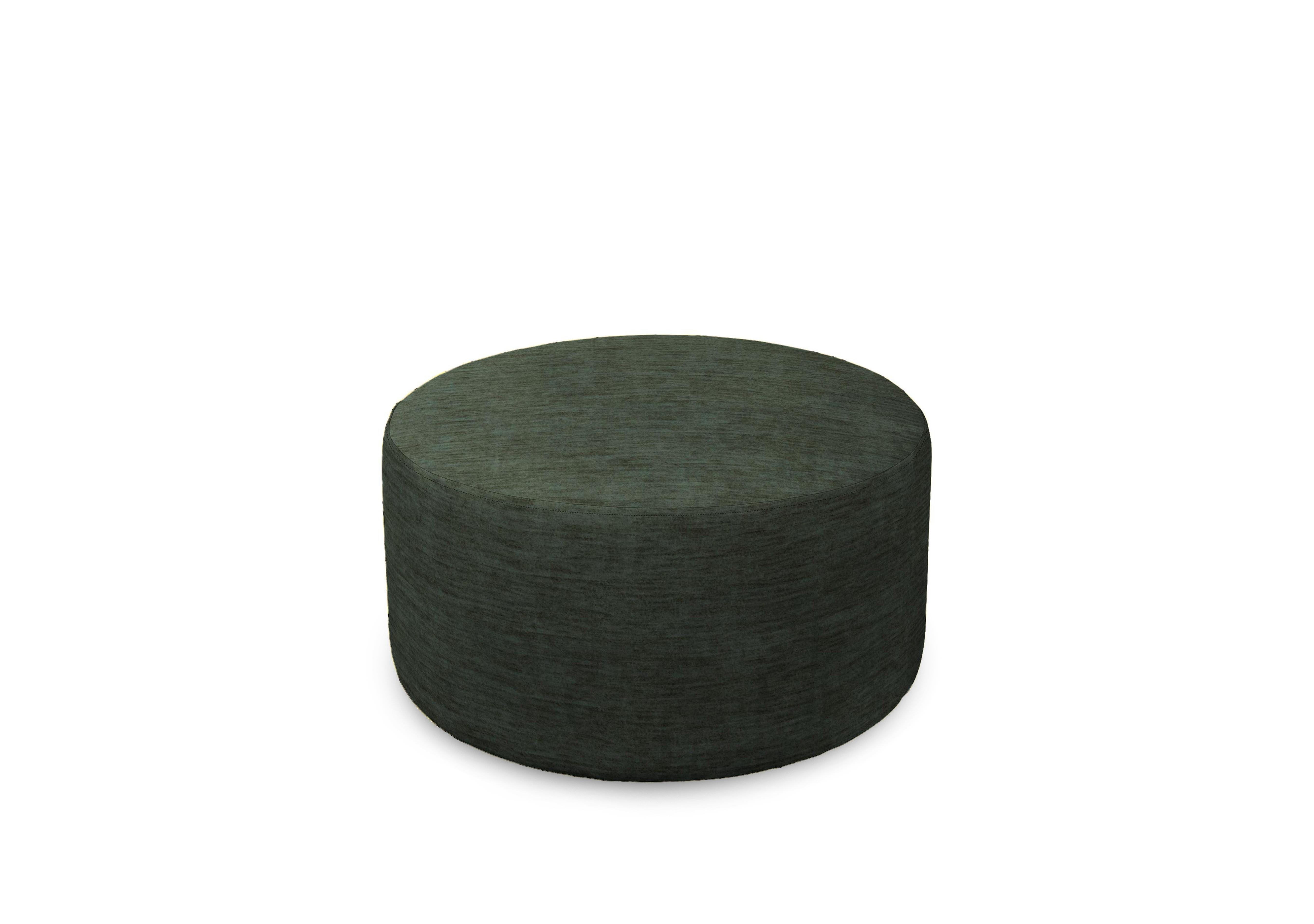 Plaza Round Footstool in Salerno Alpine on Furniture Village