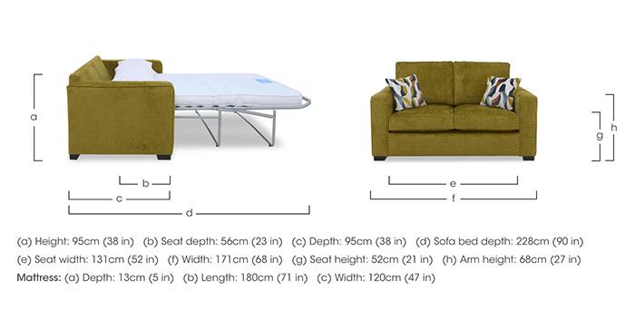 Abberton 2 Seater Standard Sofa Bed in  on Furniture Village