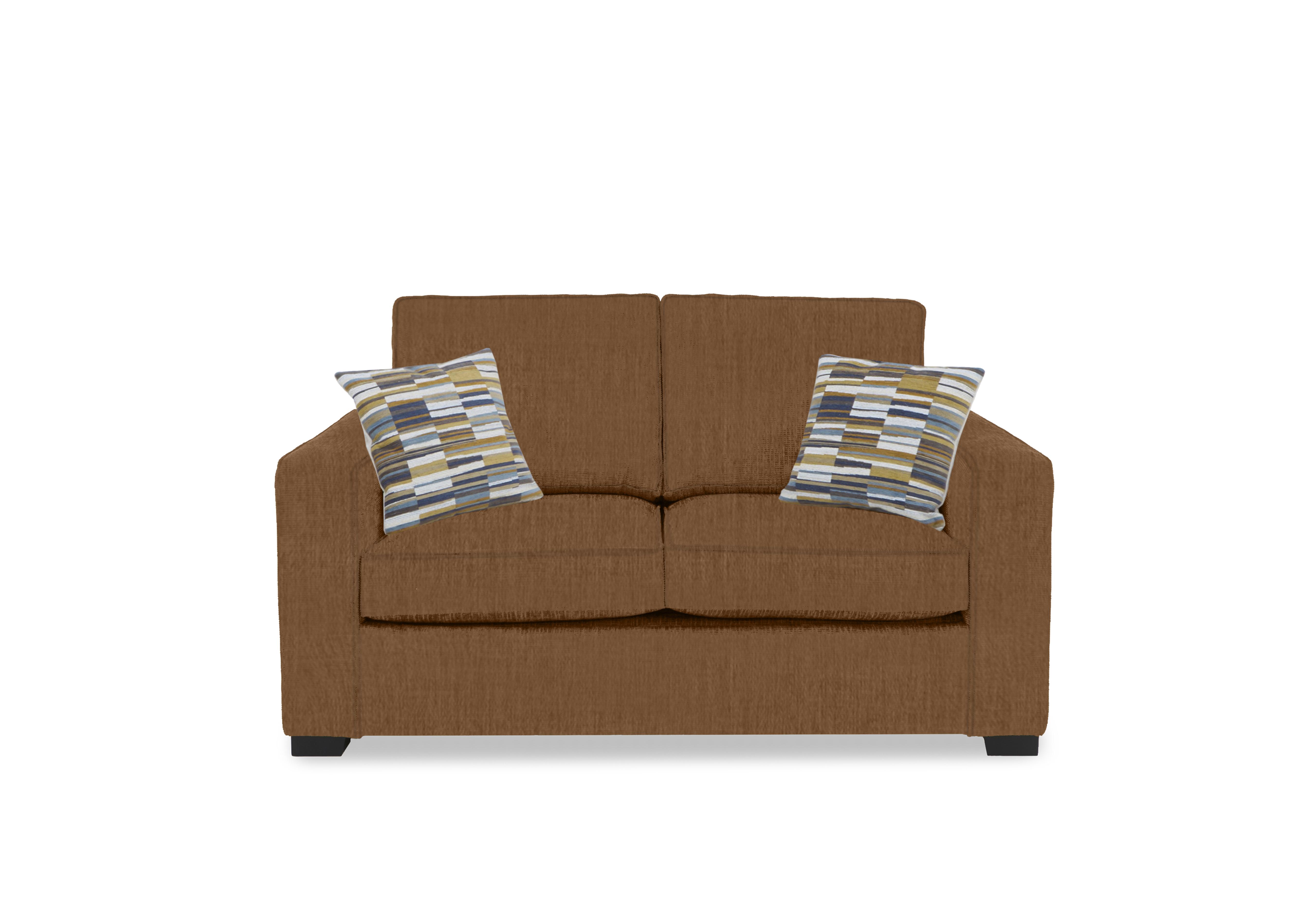 Abberton 2 Seater Standard Sofa Bed in Caramel Thaxted Chenille Plain on Furniture Village