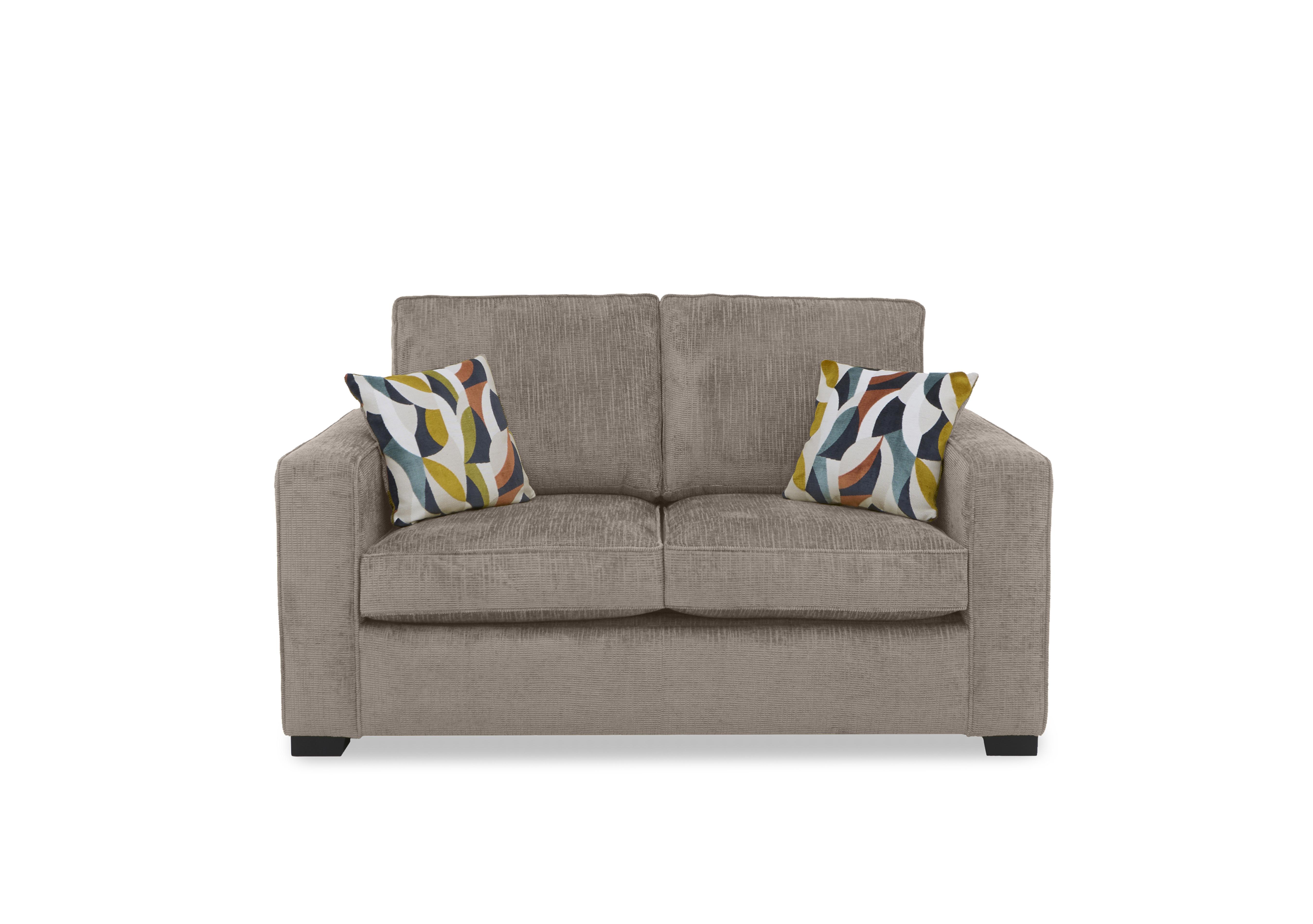 Abberton 2 Seater Standard Sofa Bed in Latte Bromley Chenille Plain on Furniture Village