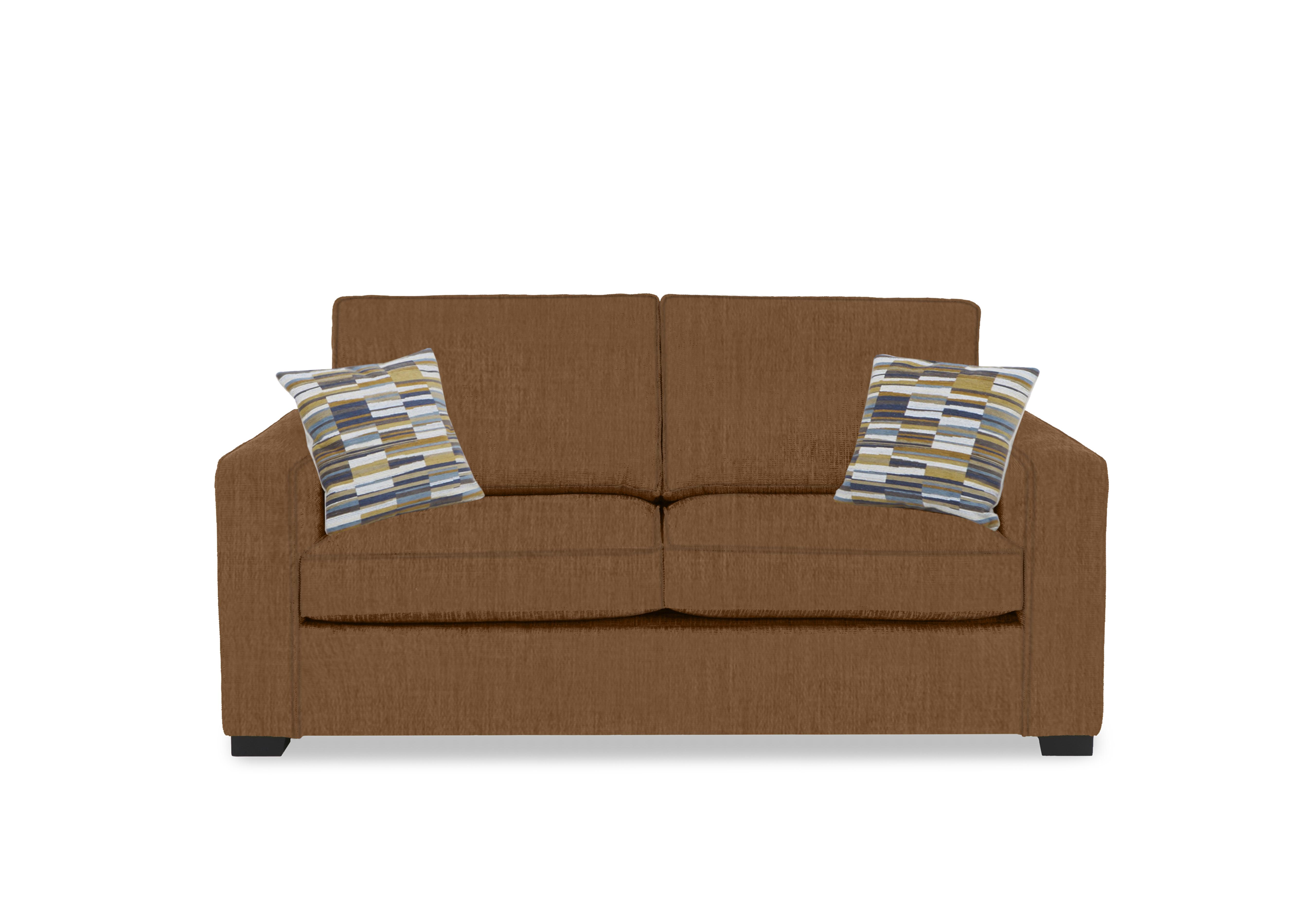 Abberton 3 Seater Standard Sofa Bed in Caramel Thaxted Chenille Plain on Furniture Village
