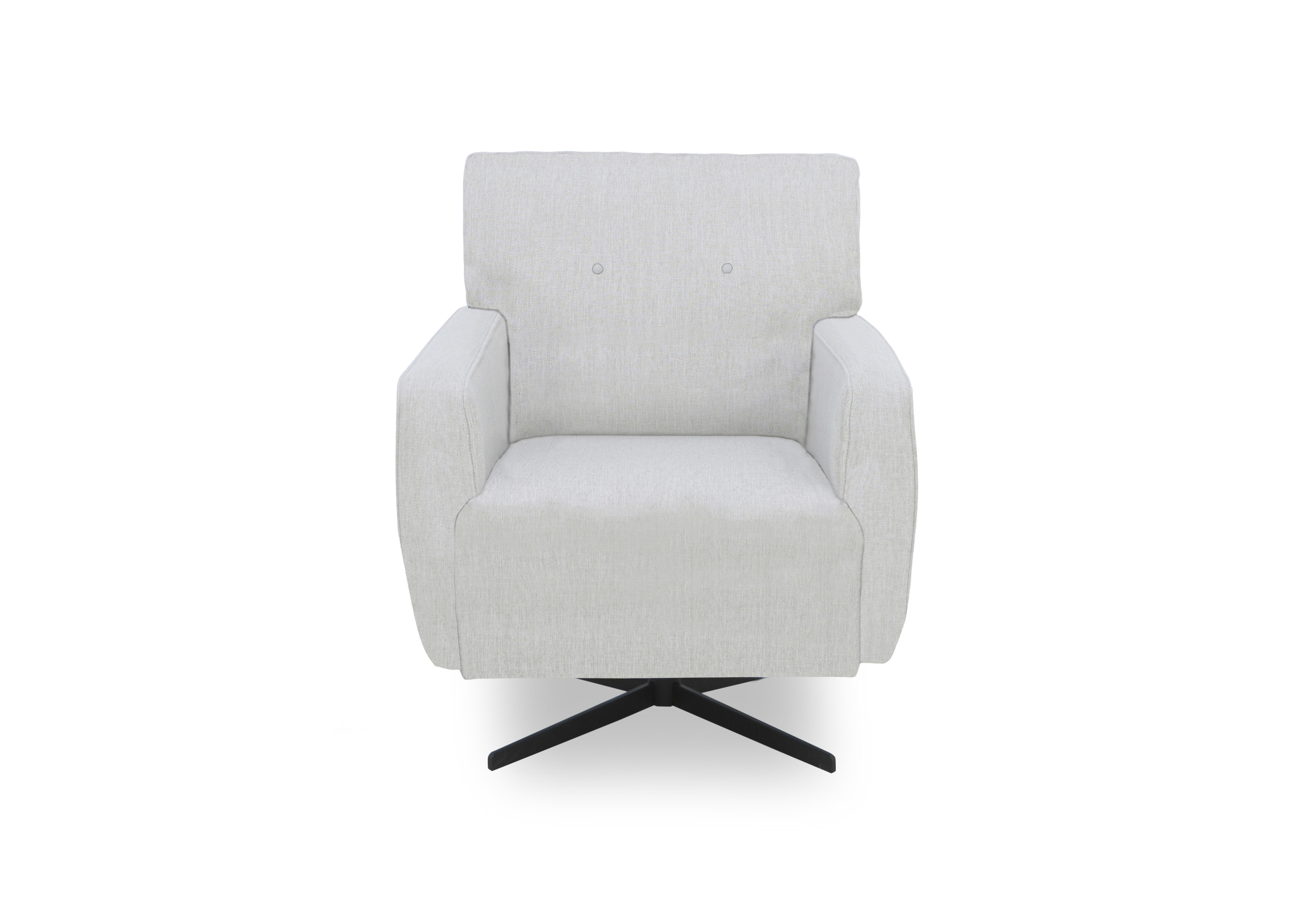 Abberton Accent Swivel Chair in Plain Fabric in Mist Debden Plain on Furniture Village