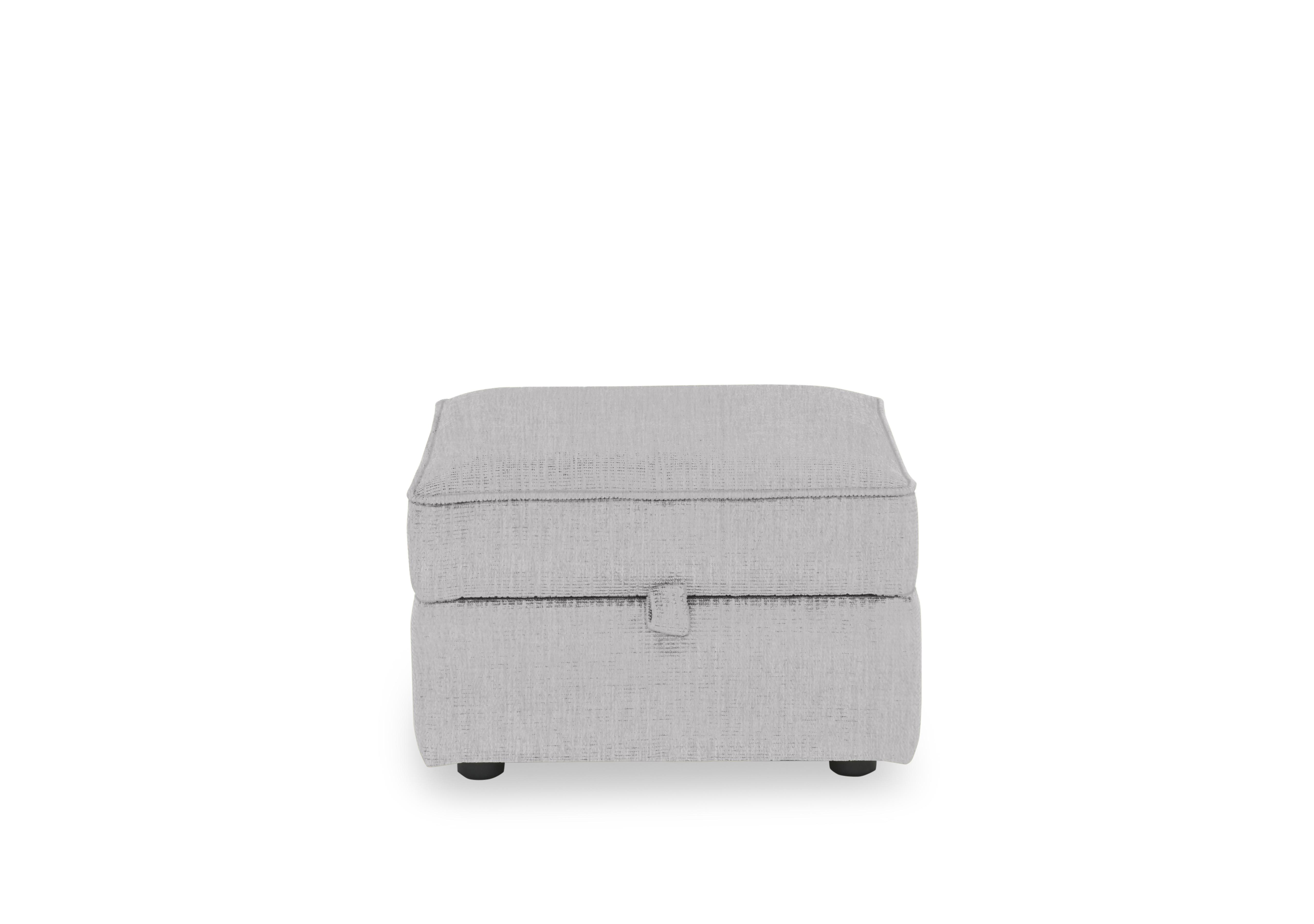 Abberton Small Storage Footstool in Plain Fabric in Fossil Debden Plain on Furniture Village