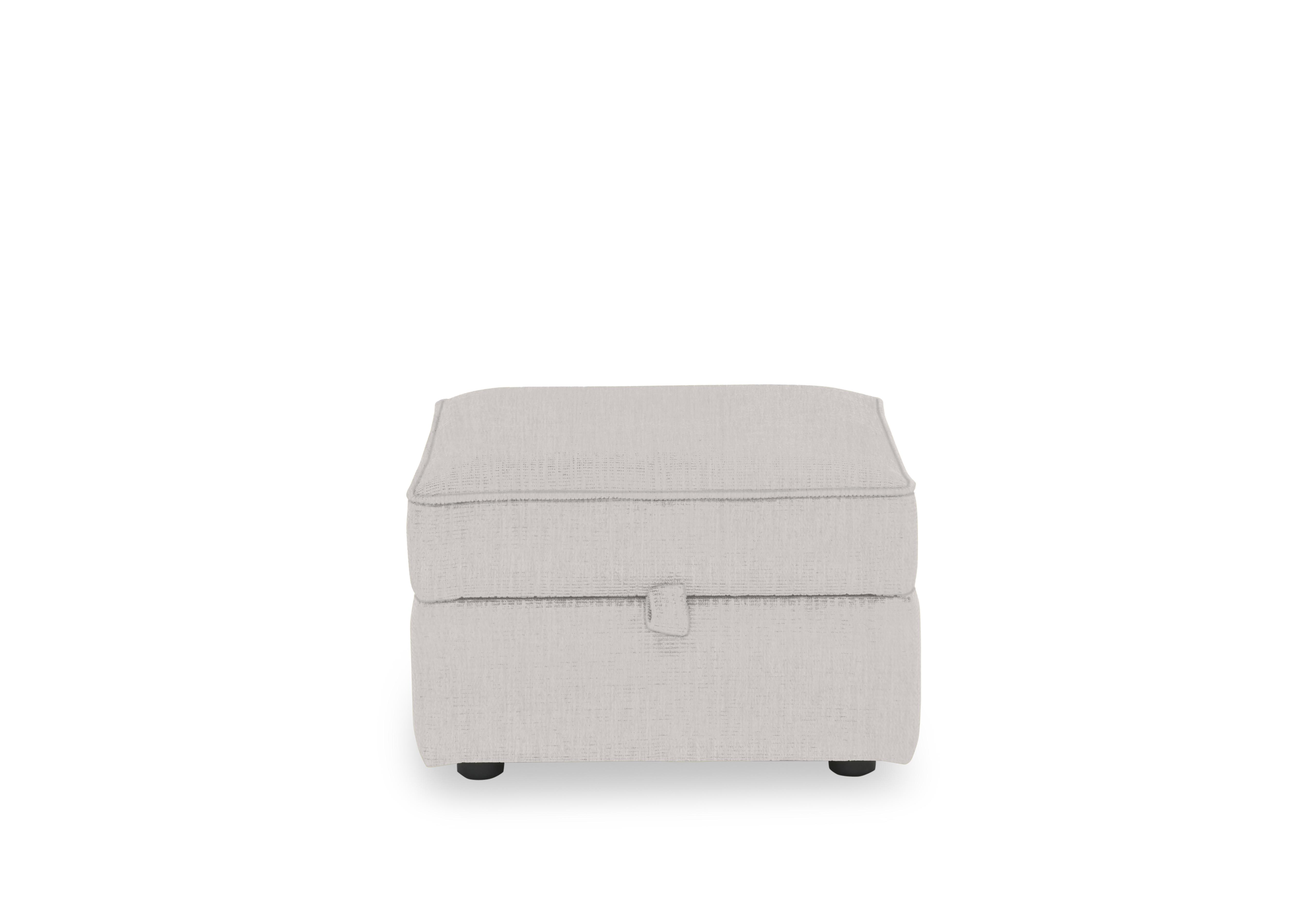 Abberton Small Storage Footstool in Plain Fabric in Mist Debden Plain on Furniture Village