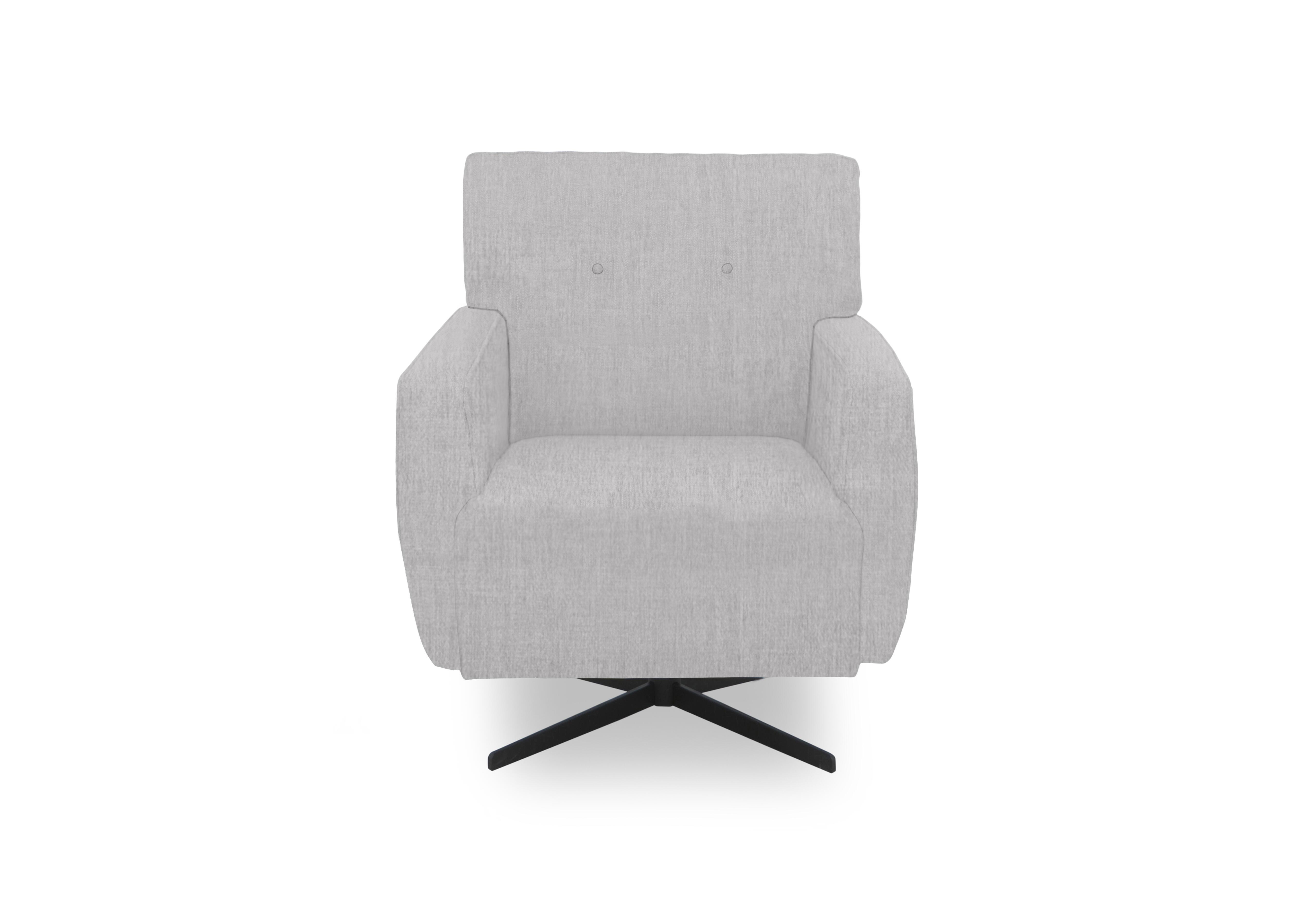 Hedingham Accent Swivel Chair in Plain Fabric in Fossil Debden Plain on Furniture Village