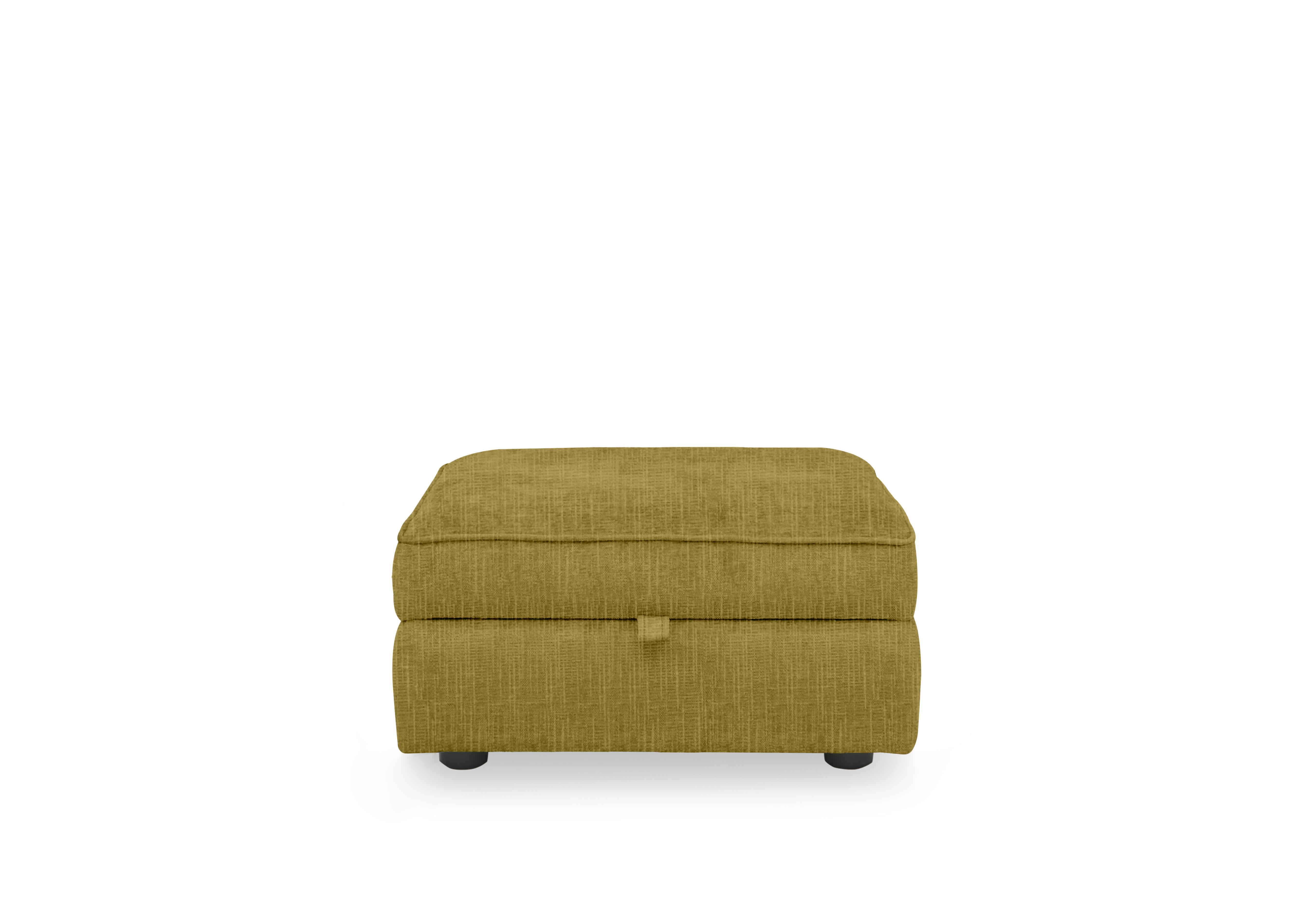 Hedingham Small Storage Footstool in Plain Fabric in Dill Bromley Chenille Plain on Furniture Village