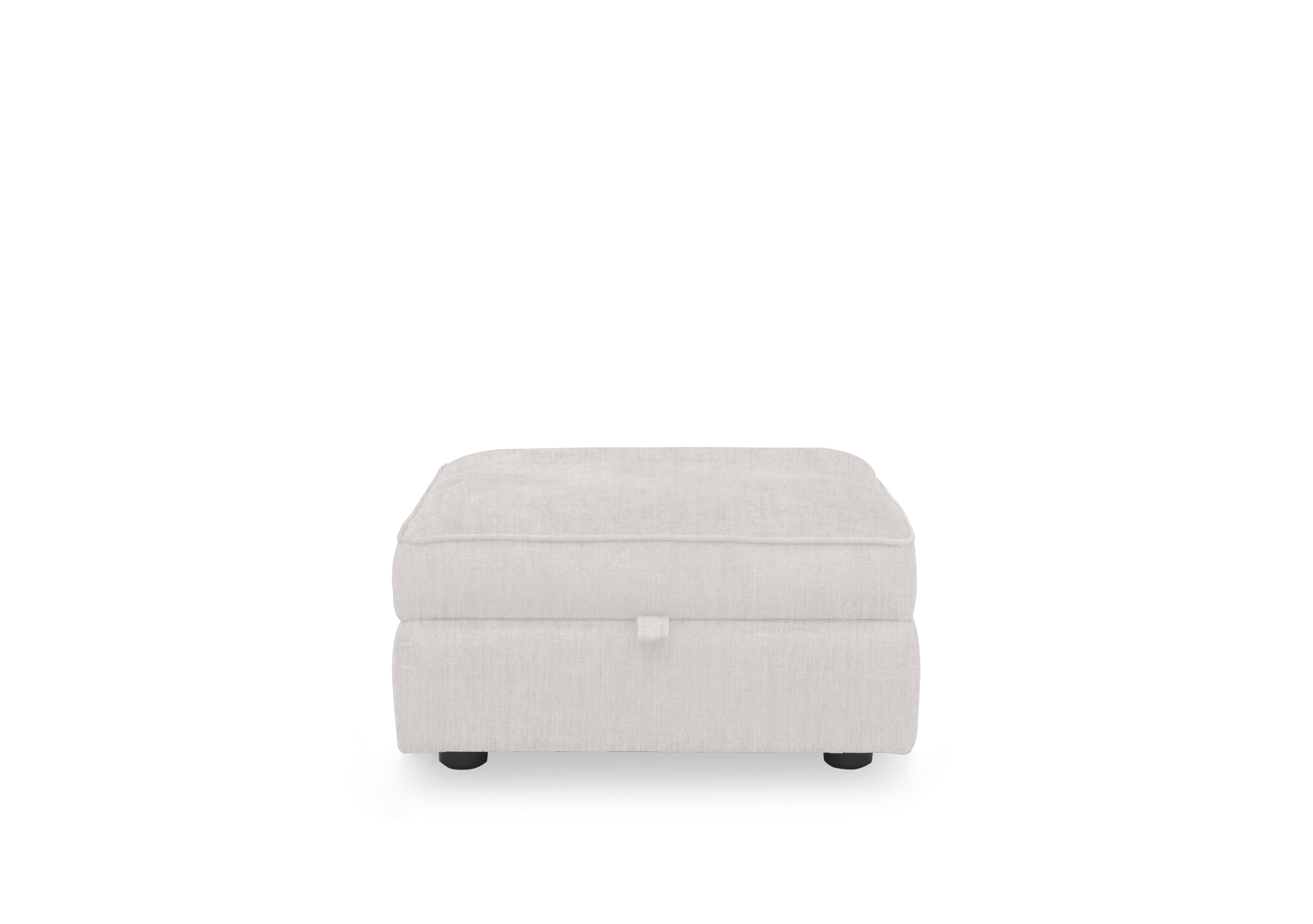 Hedingham Small Storage Footstool in Plain Fabric in Mist Debden Plain on Furniture Village