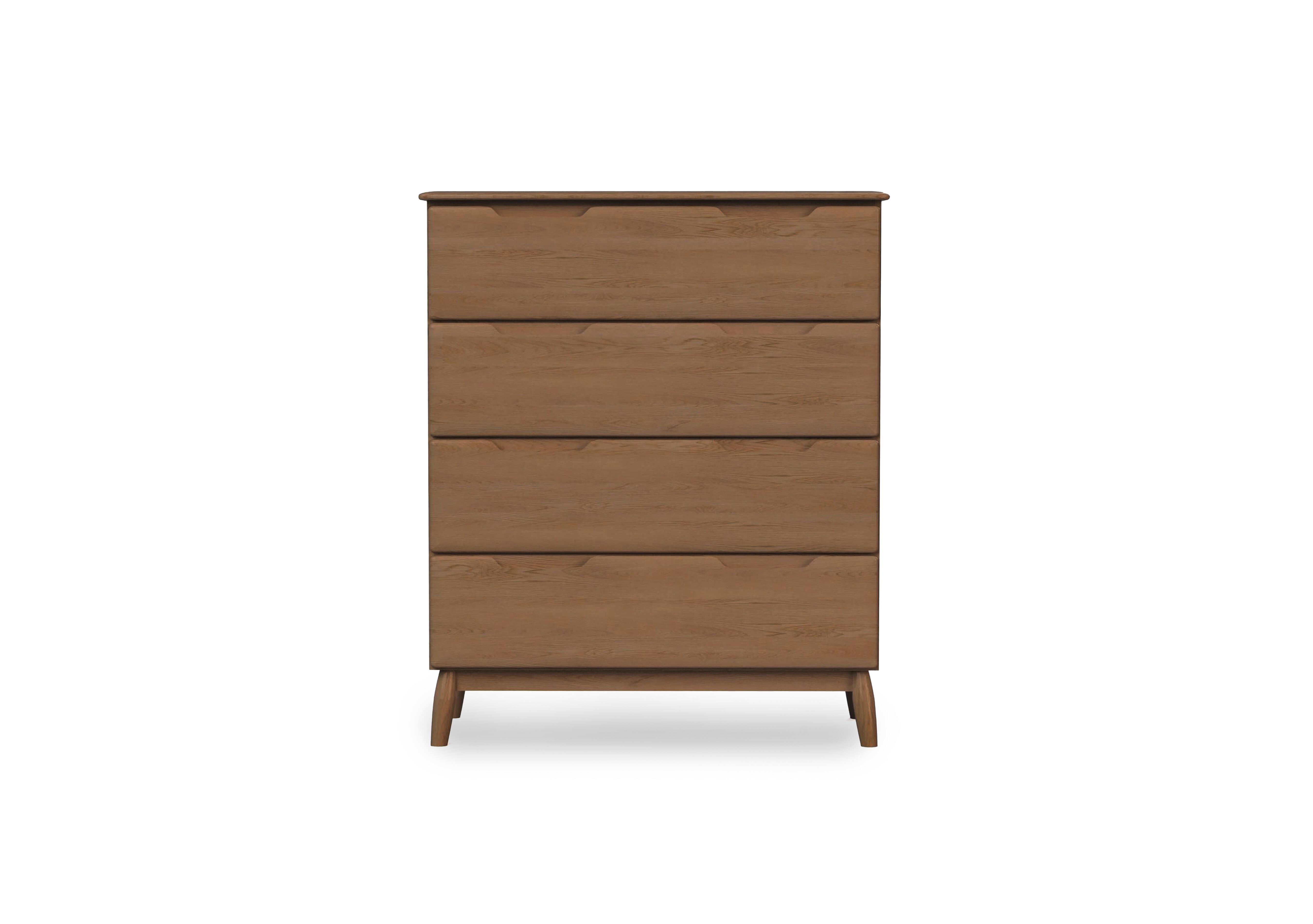 Stockholm 4 Drawer Chest in Dark Oak on Furniture Village