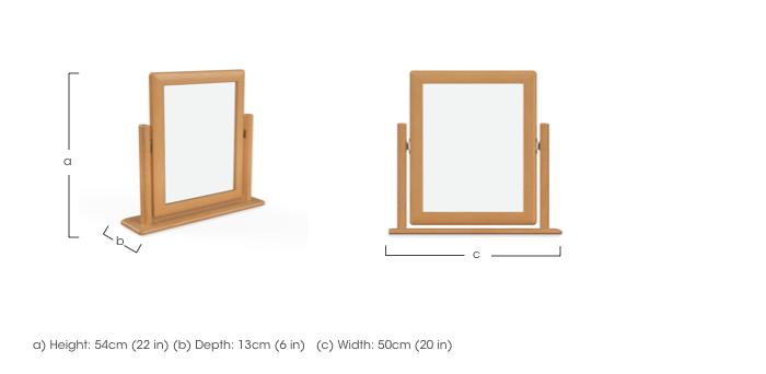 Stockholm Dressing Table Mirror in  on Furniture Village