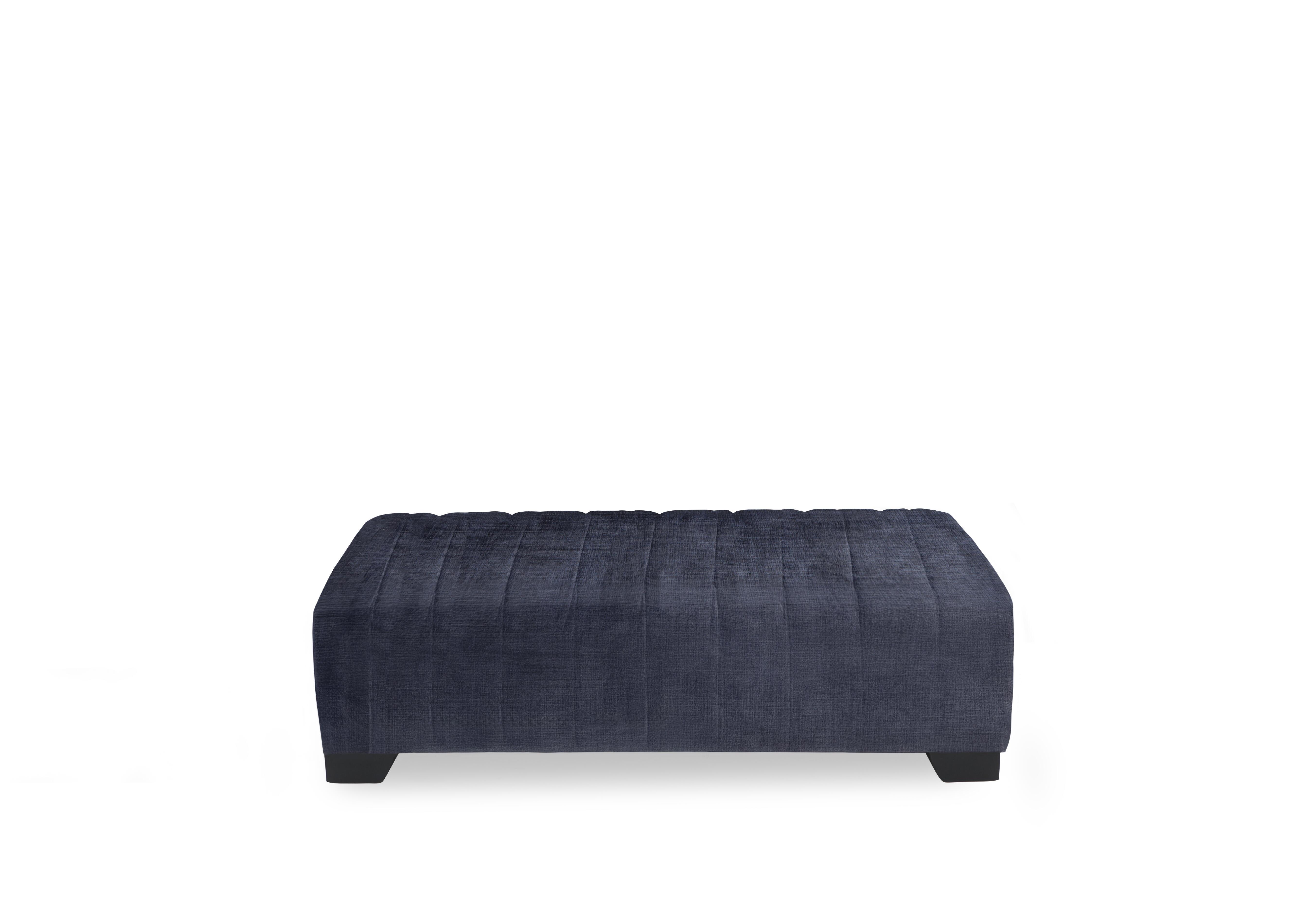 Boutique Allure Plain Bench Footstool in Coco Indigo Wng on Furniture Village
