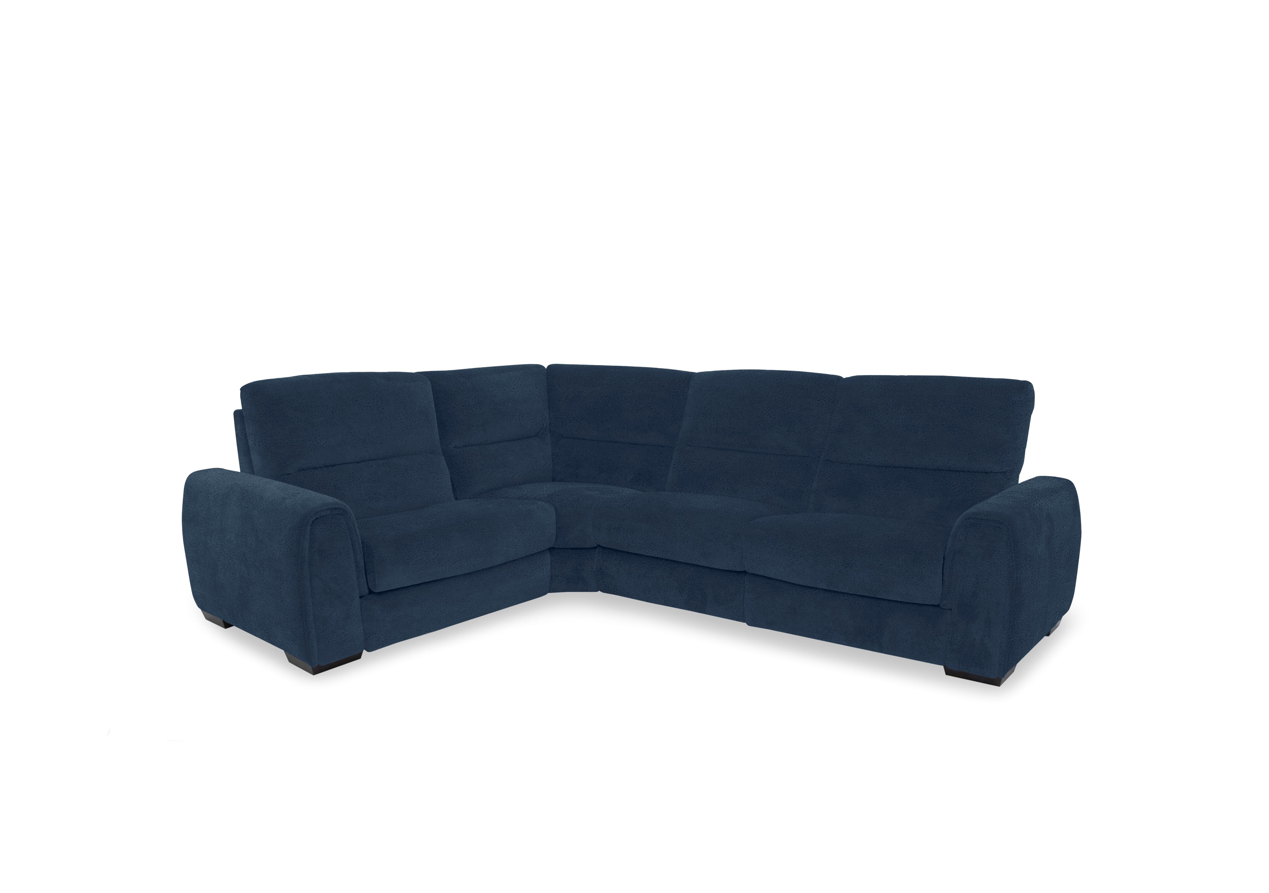 Flex Fabric Small Corner Sofa Bed with Power Recliner and Storage Arms in Fab-Meg-R36 Lake Green on Furniture Village