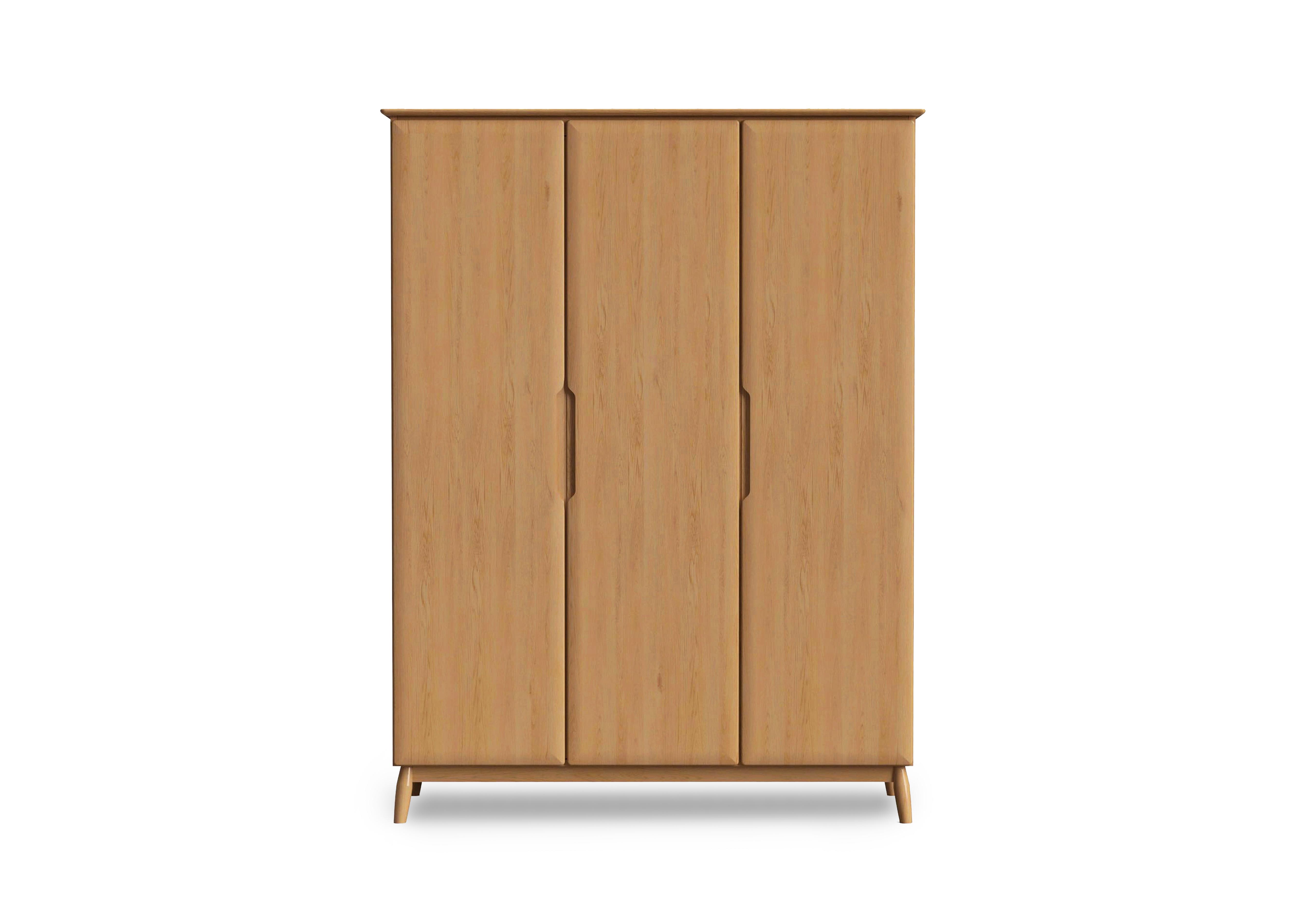 Stockholm 3 Door Wardrobe in Light Oak on Furniture Village