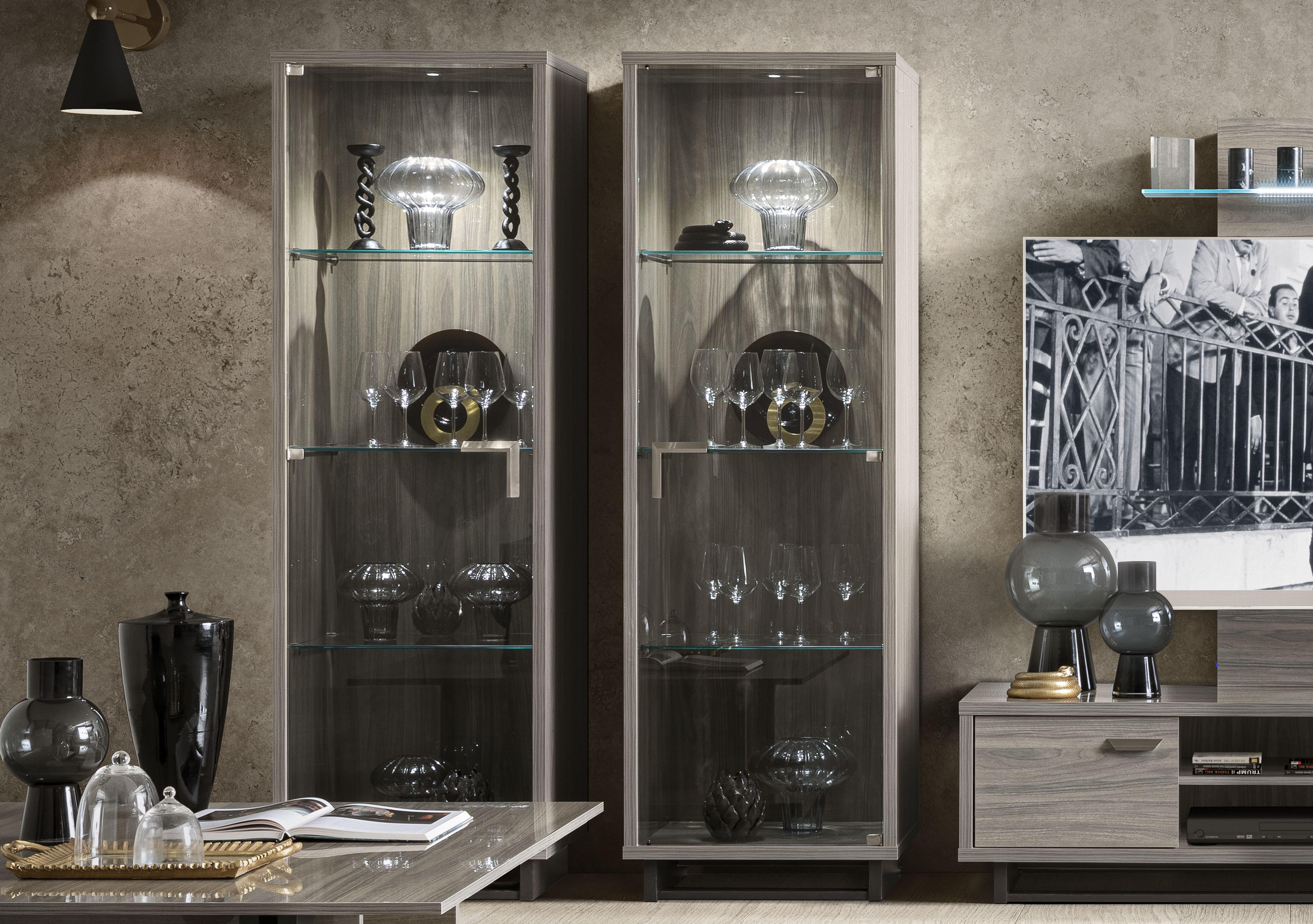 Venezia 1 Door Left Hand Curio Cabinet in  on Furniture Village