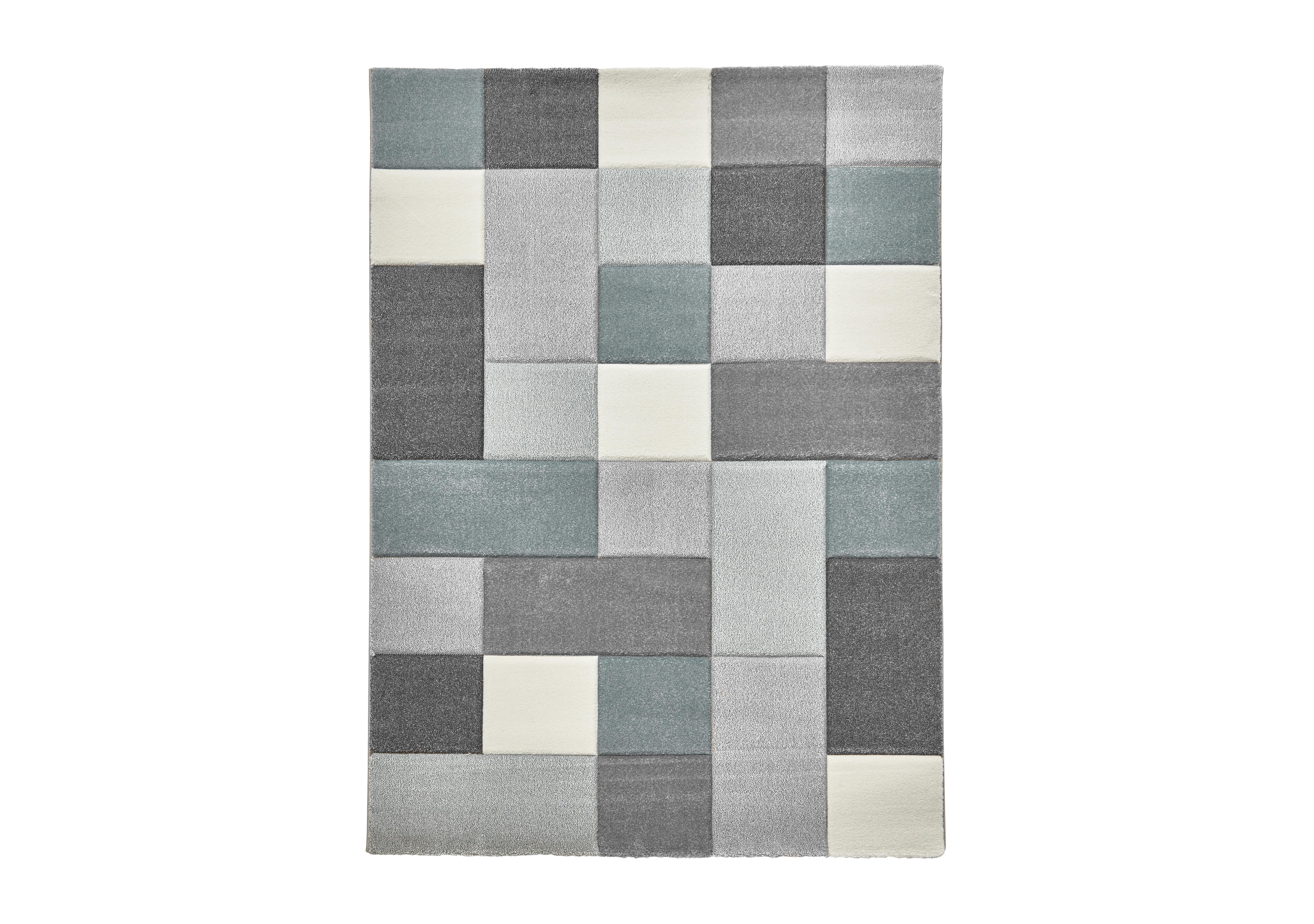Breda Rug in Grey/Blue on Furniture Village