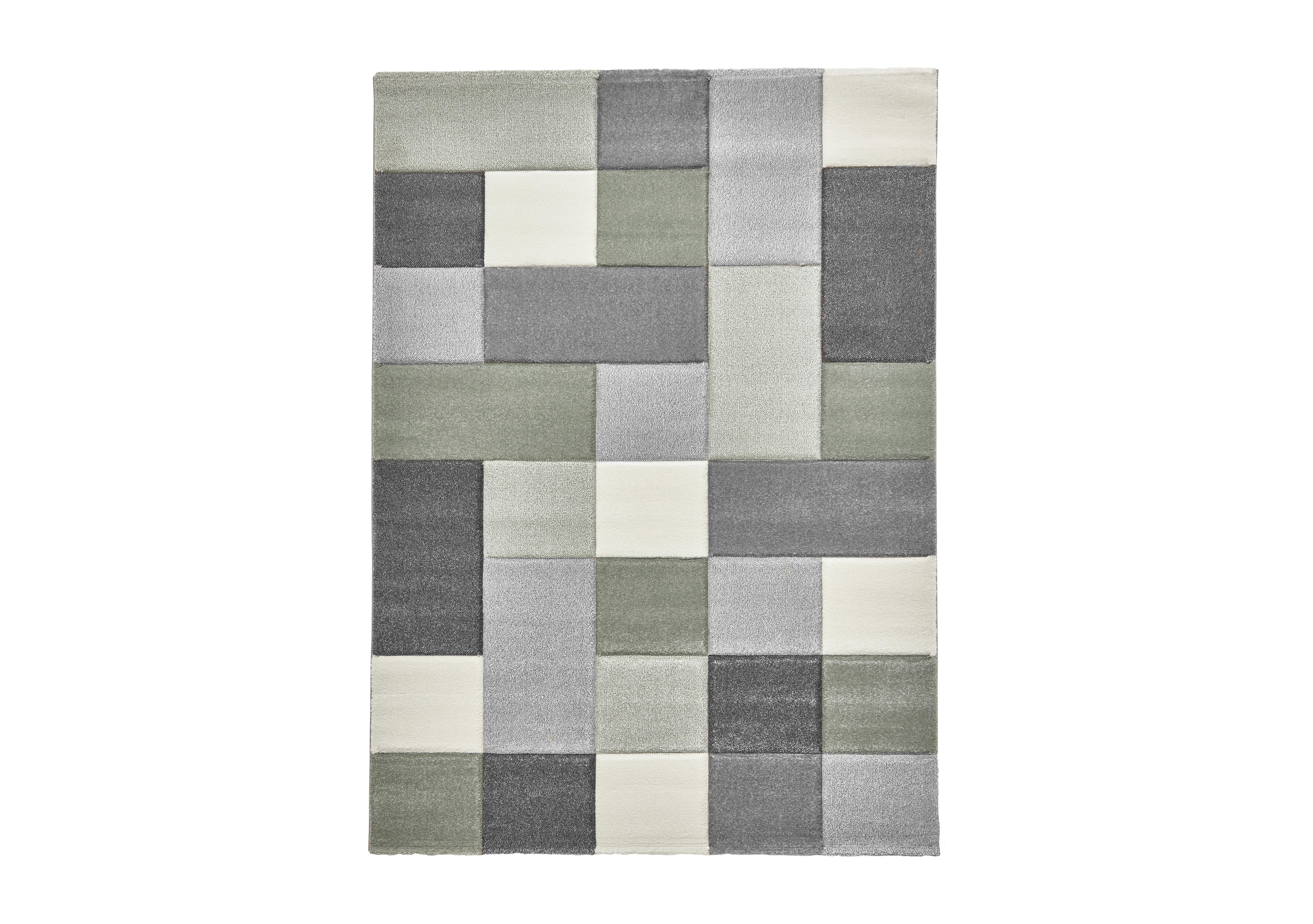 Breda Rug in Grey/Green on Furniture Village
