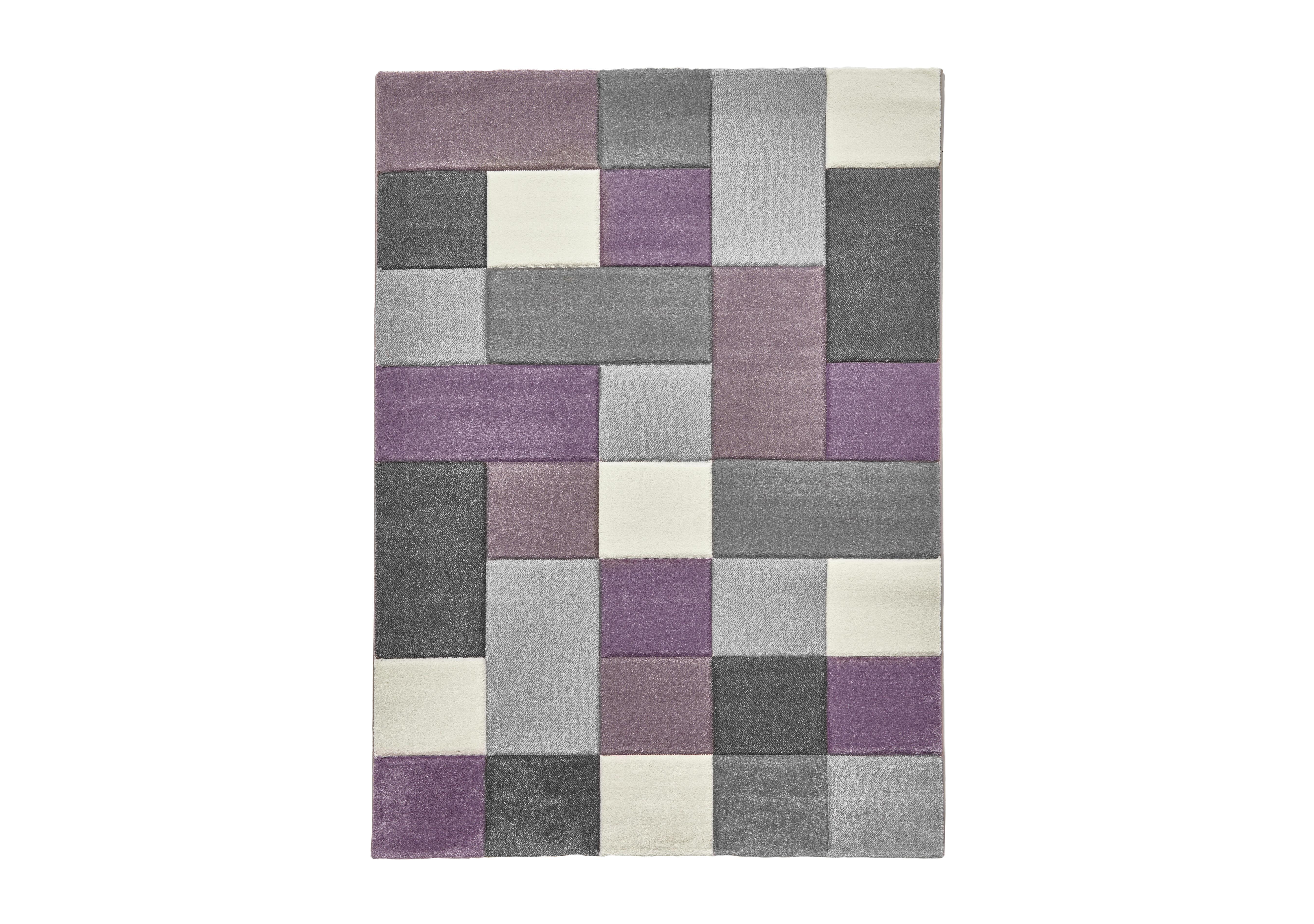 Breda Rug in Grey/Purple on Furniture Village