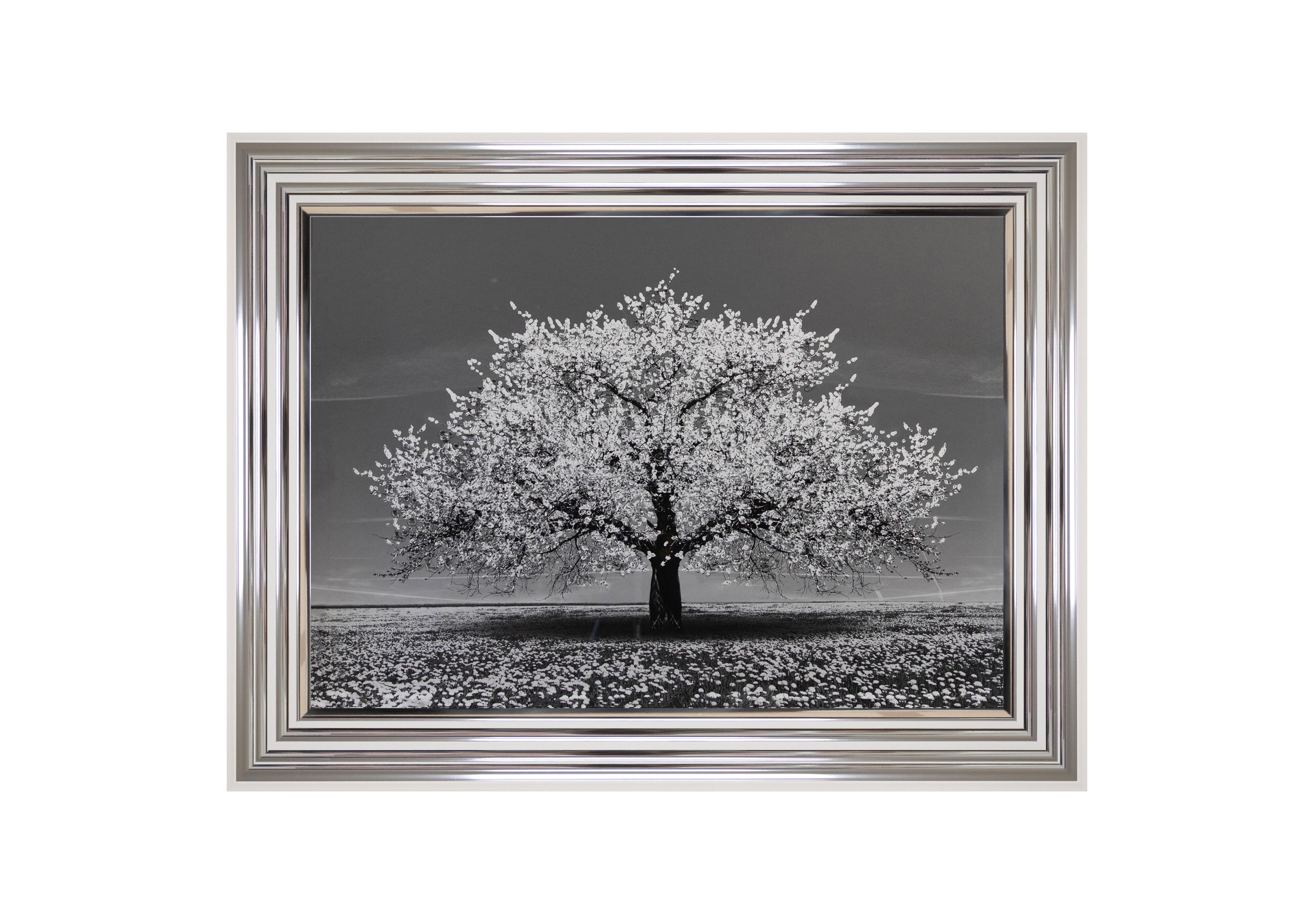 Cherry Tree Small Framed Art in White on Furniture Village