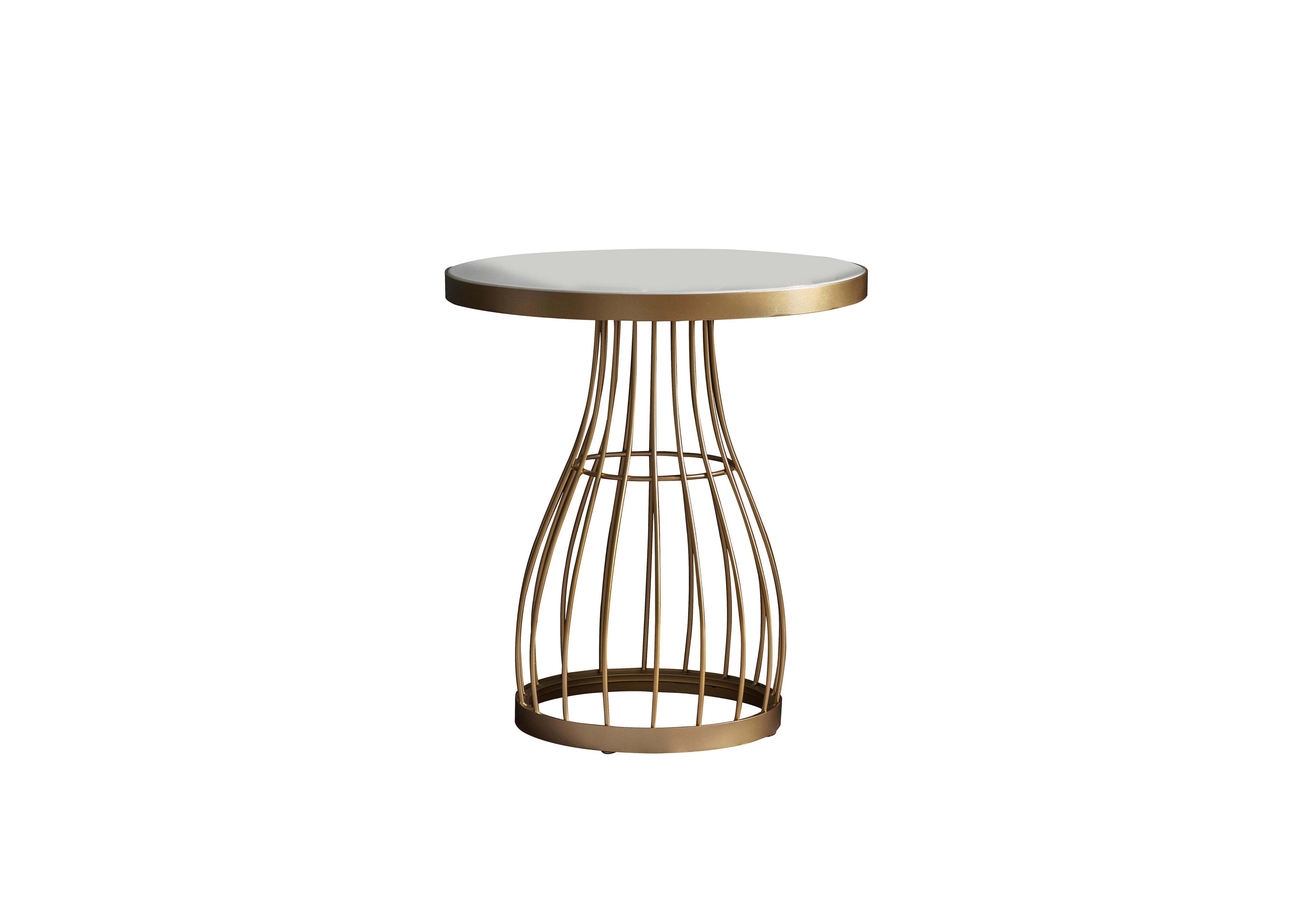 Bellura Side Table in Champagne on Furniture Village