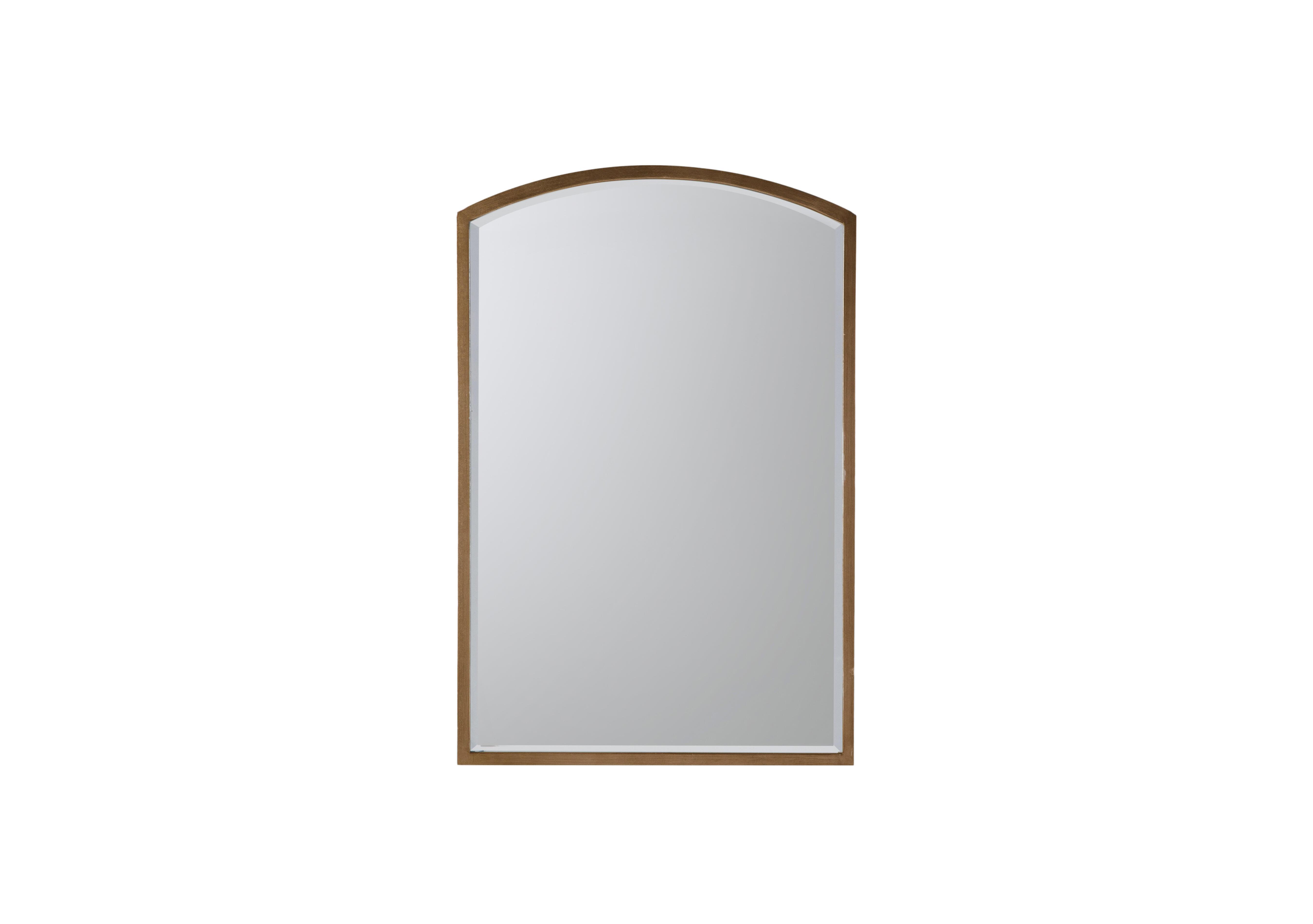 Heath Small Arch Mirror in Gold on Furniture Village