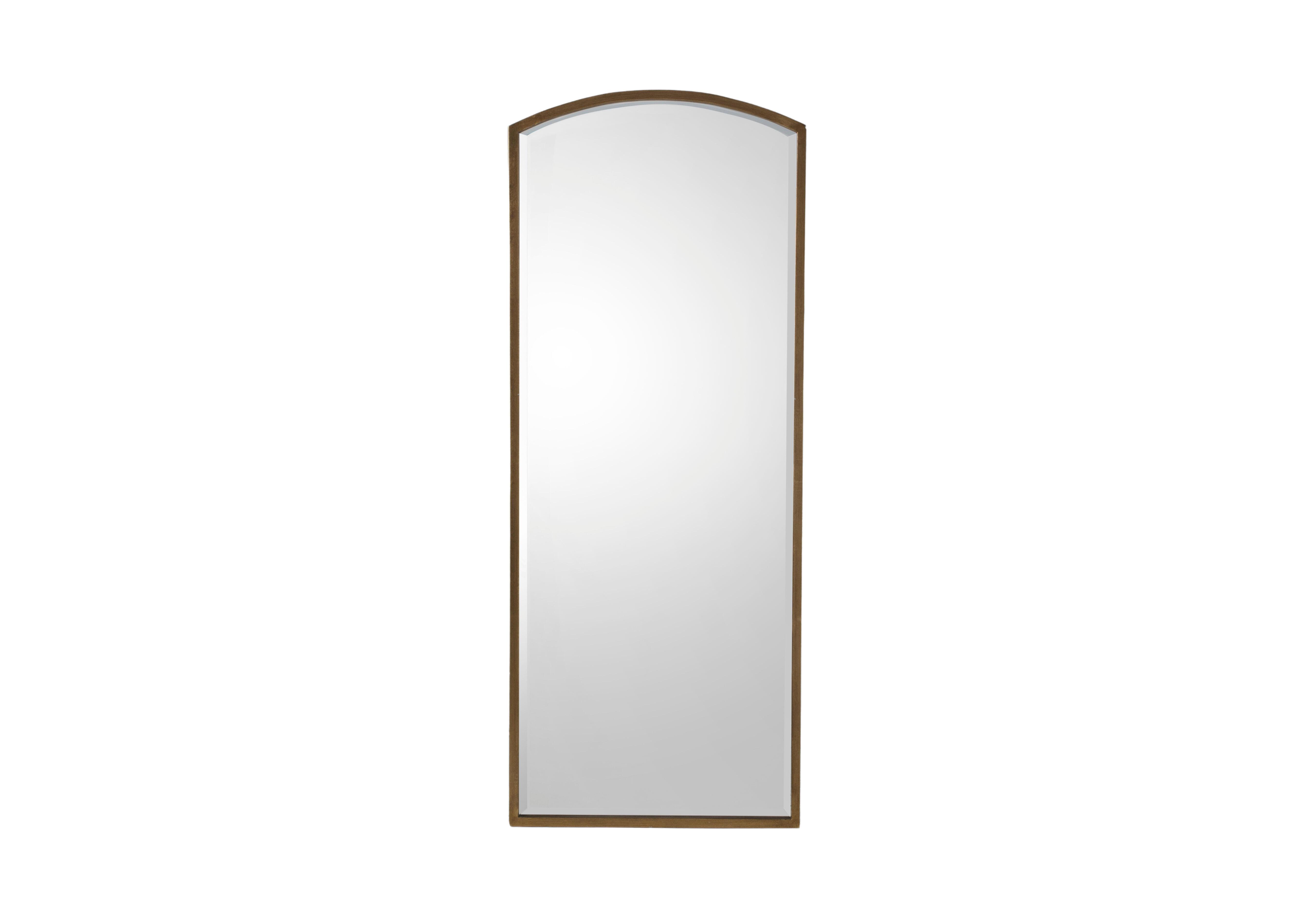 Heath Large Arch Mirror in Gold on Furniture Village