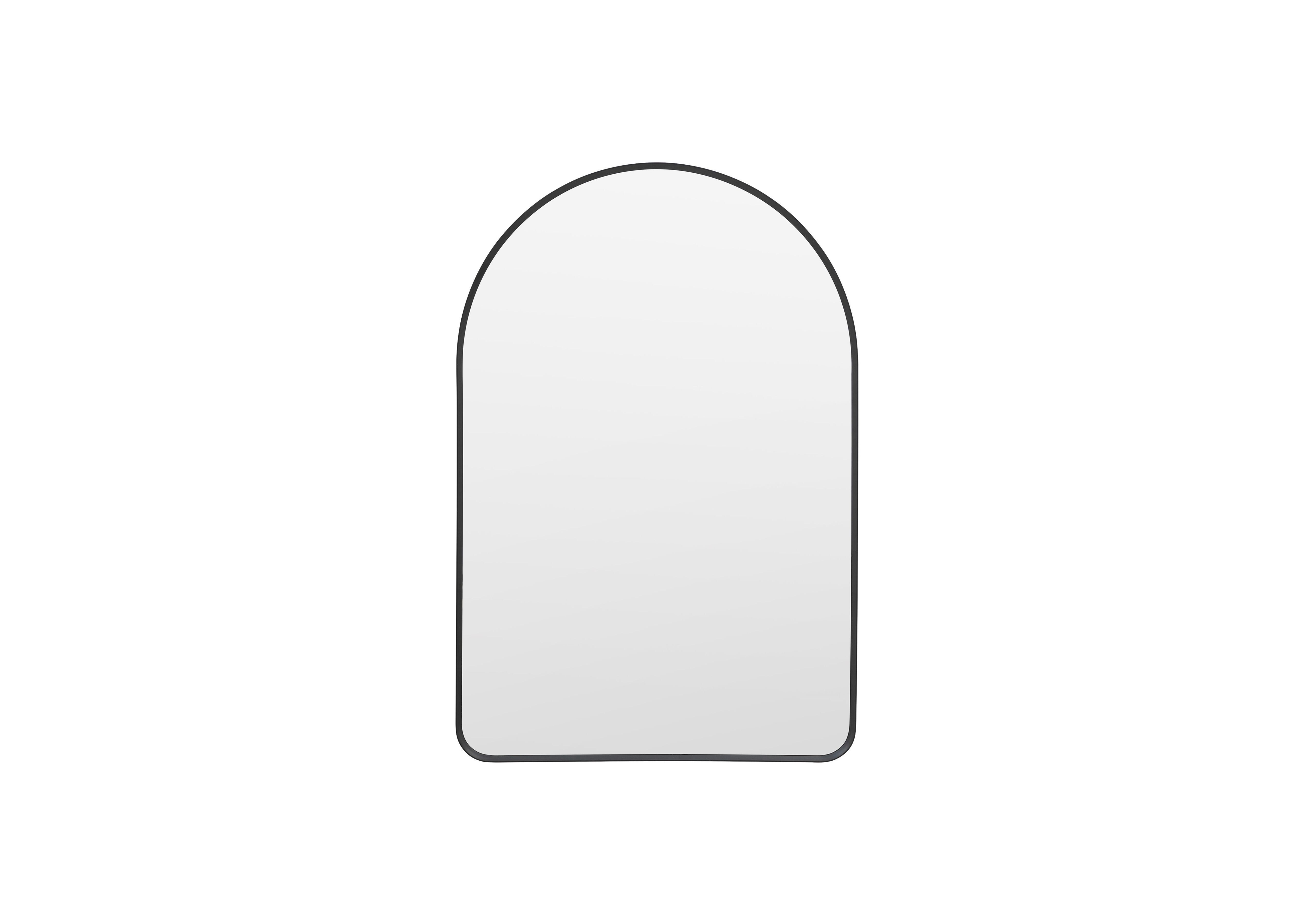 Heston Small Arch Mirror in Black on Furniture Village