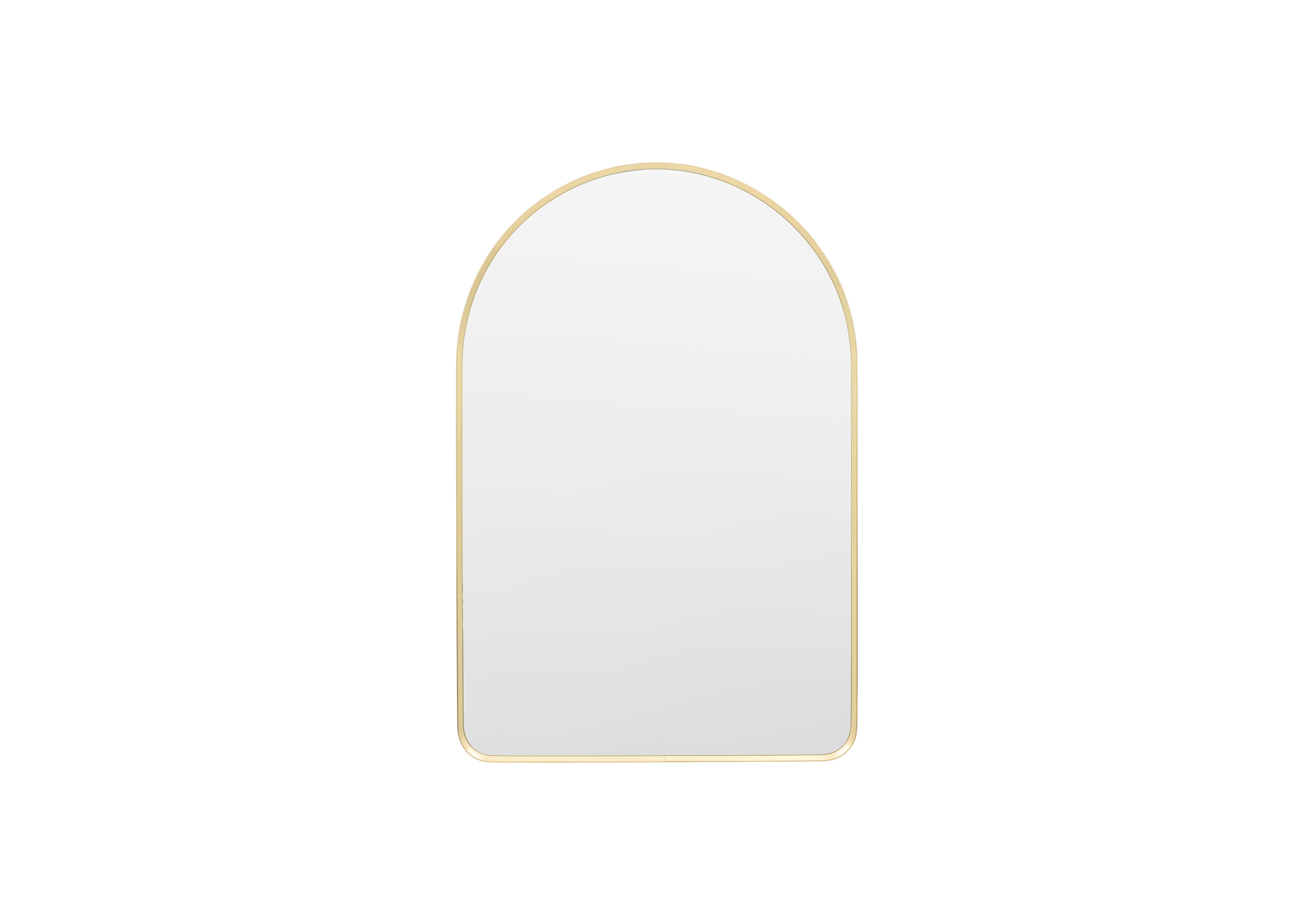 Heston Small Arch Mirror in Gold on Furniture Village