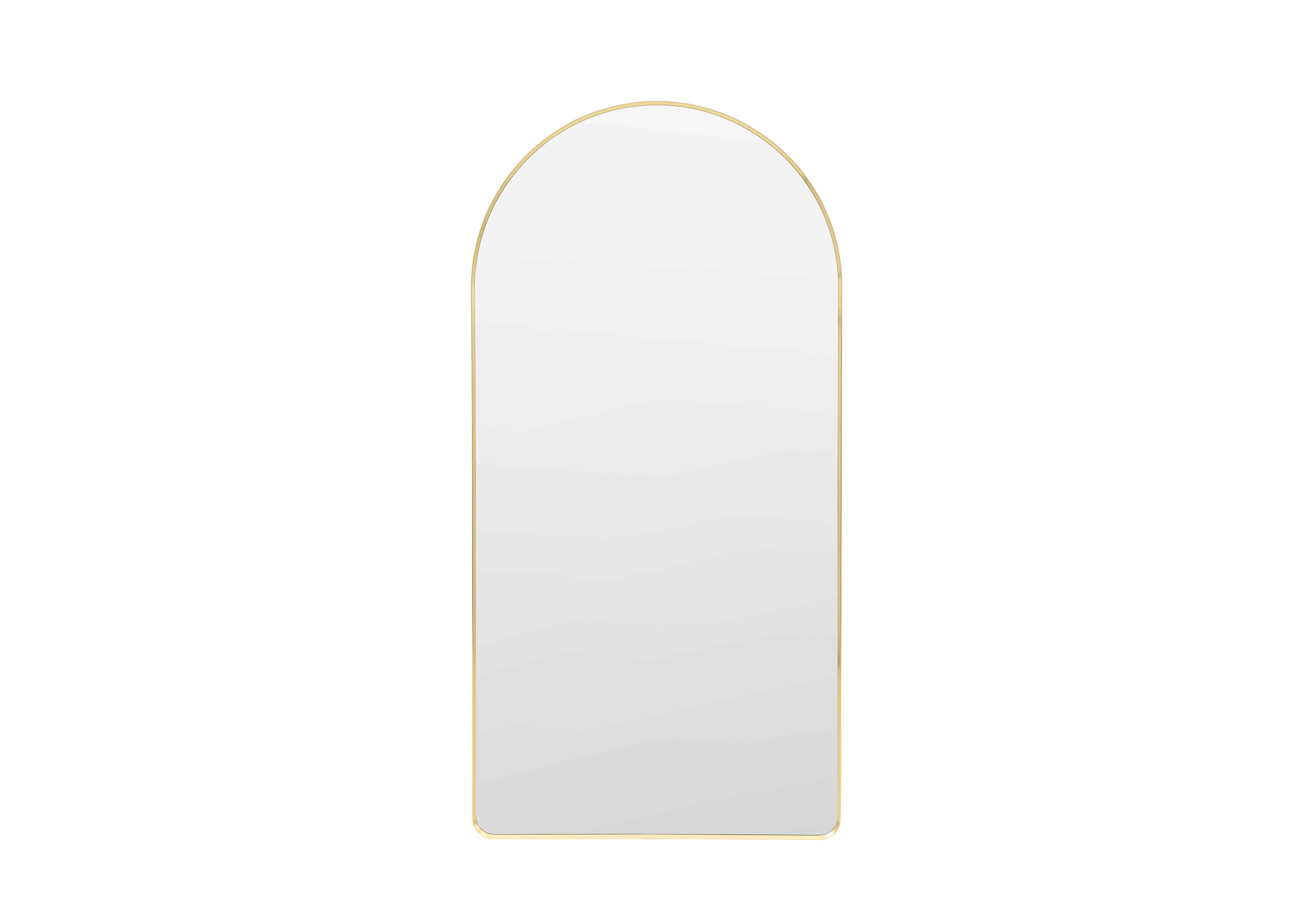 Heston Large Arch Mirror in Gold on Furniture Village