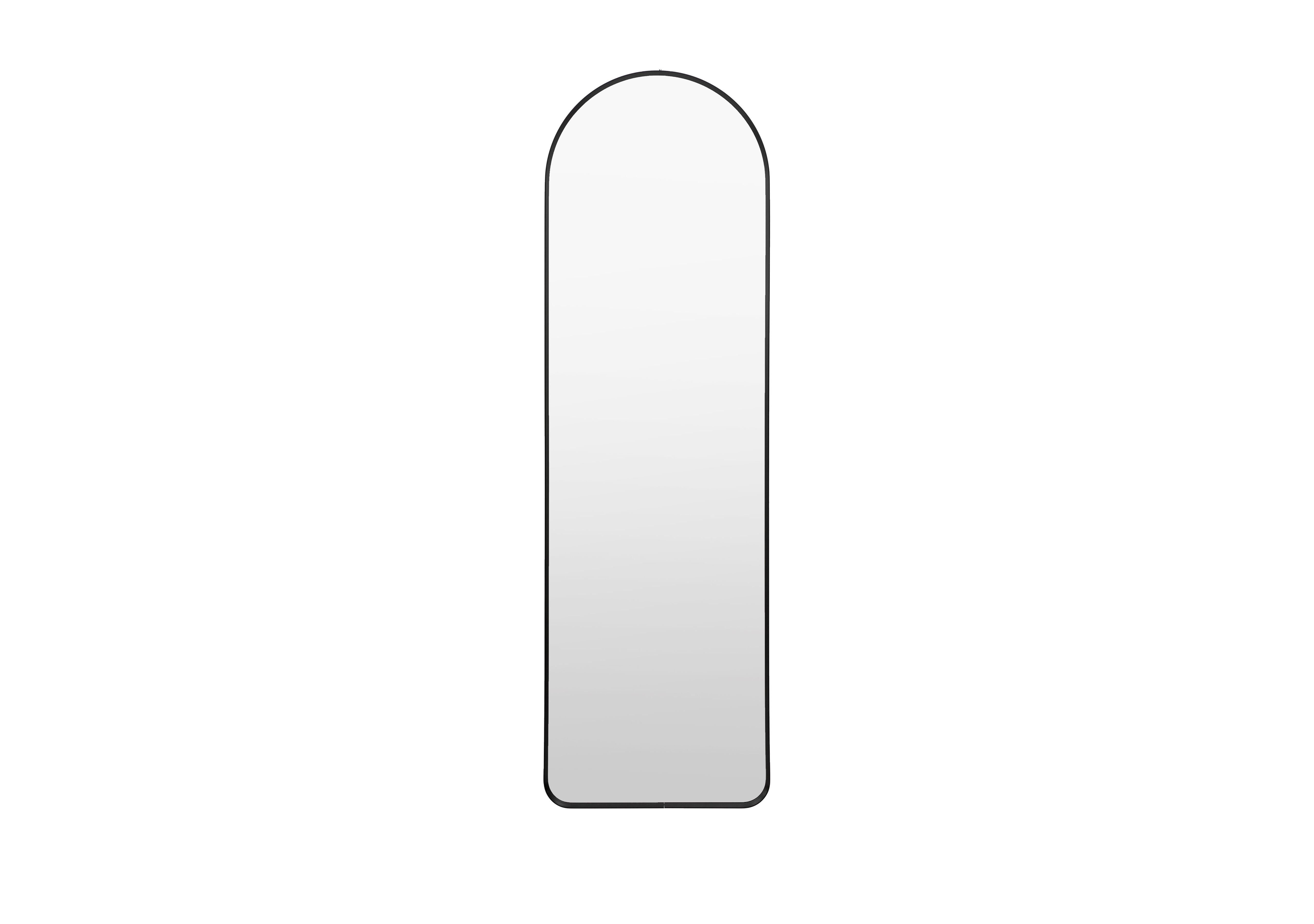 Heston Medium Arch Mirror in Black on Furniture Village