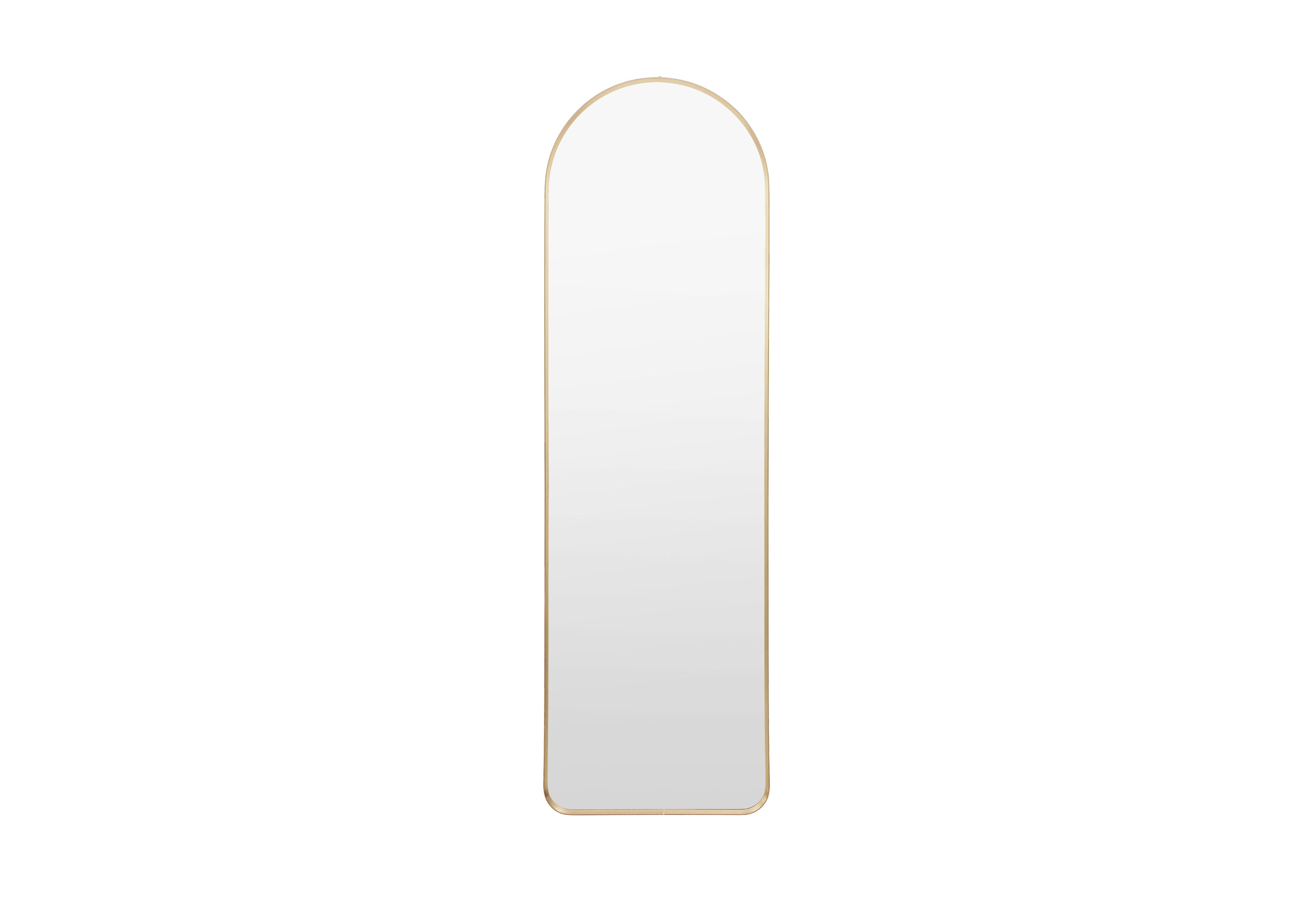 Heston Medium Arch Mirror in Gold on Furniture Village