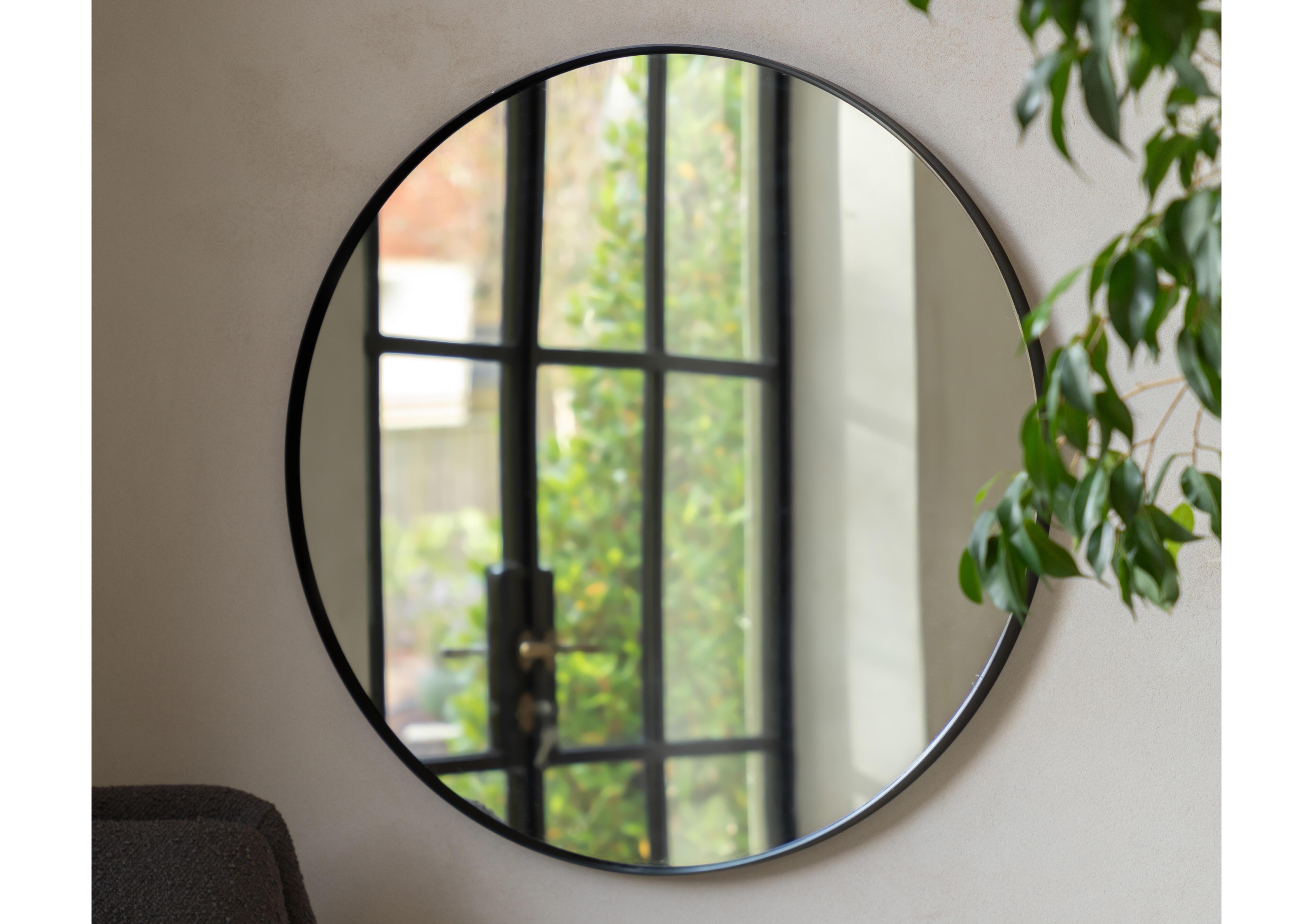 Heston Round Mirror in  on Furniture Village