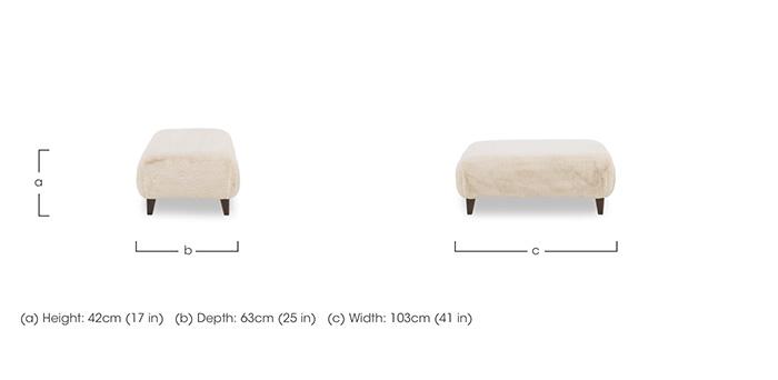 Aura Footstool in  on Furniture Village