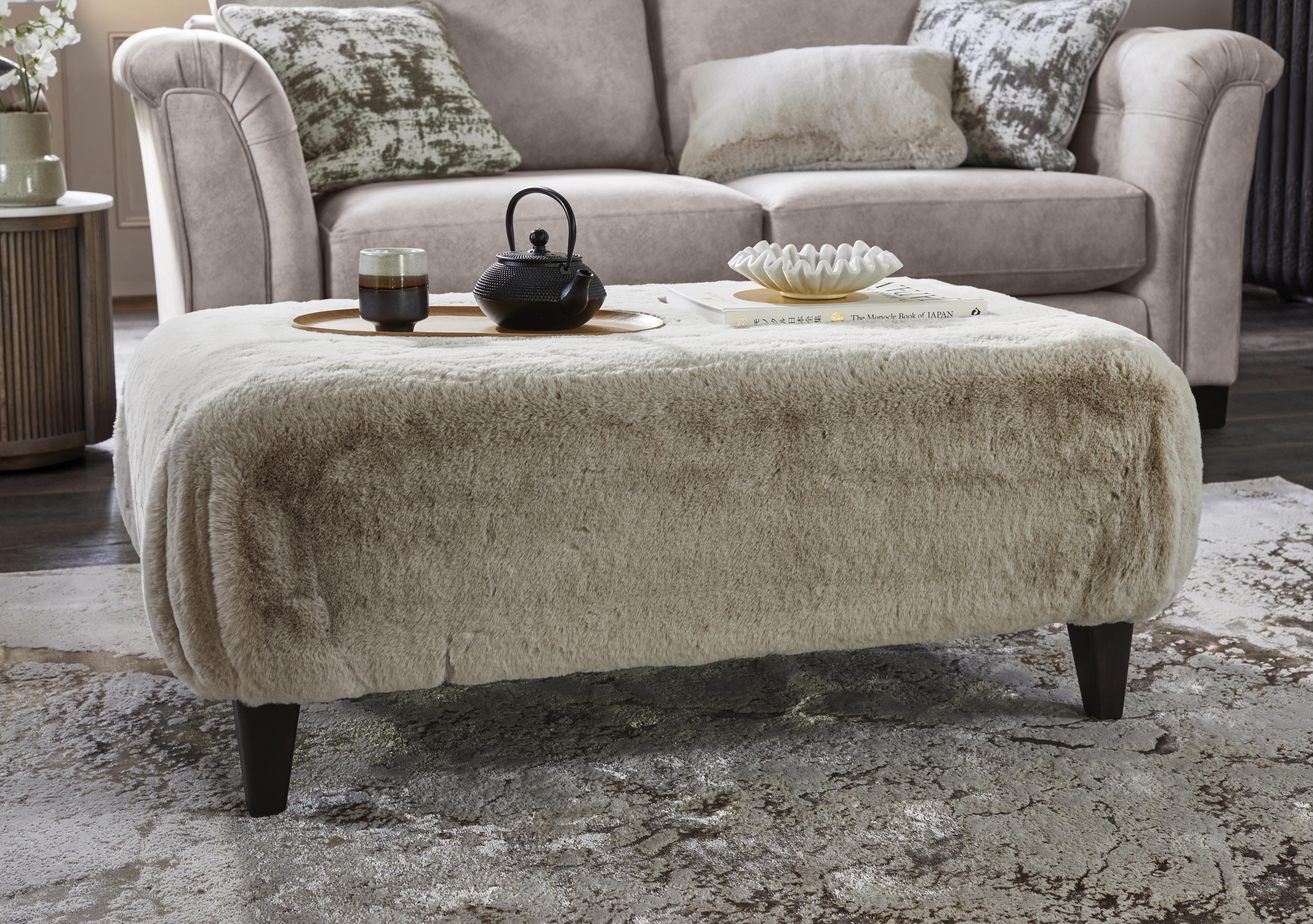 Aura Footstool in  on Furniture Village