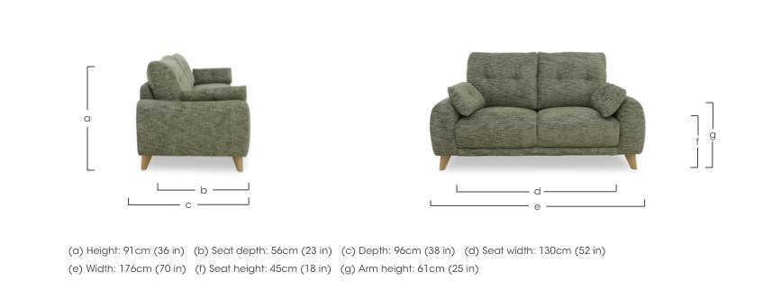 Malmo Fabric 2 Seater Sofa in  on Furniture Village