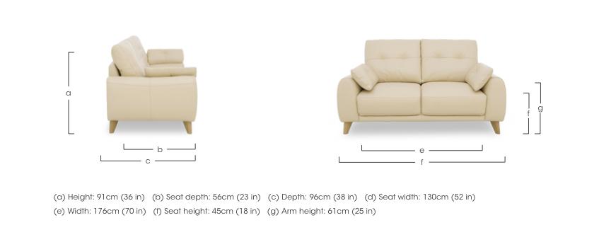 Malmo Leather 2 Seater Sofa in  on Furniture Village