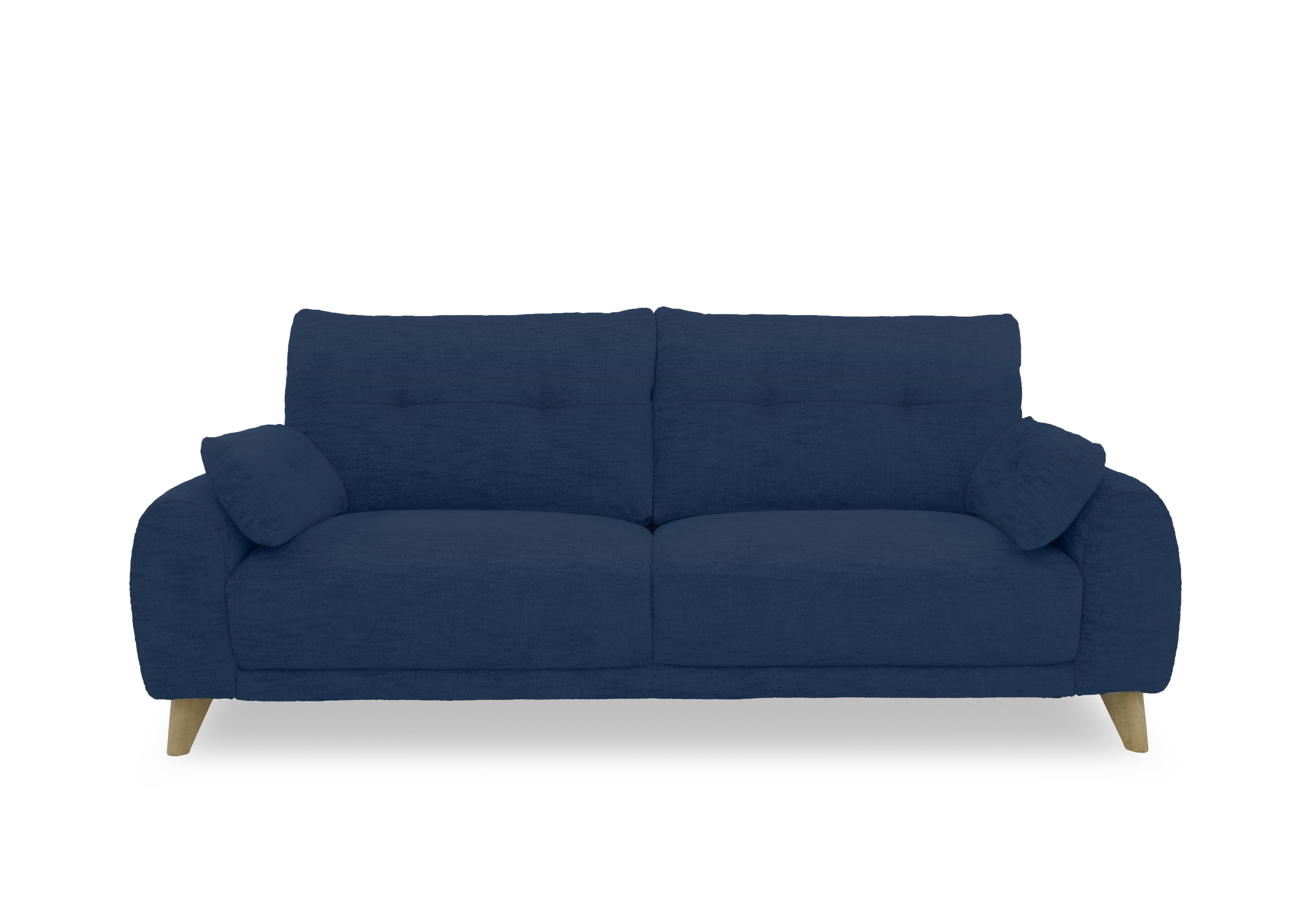 Malmo Fabric 3 Seater Sofa in Fab-Can-R330 Steel Blue on Furniture Village