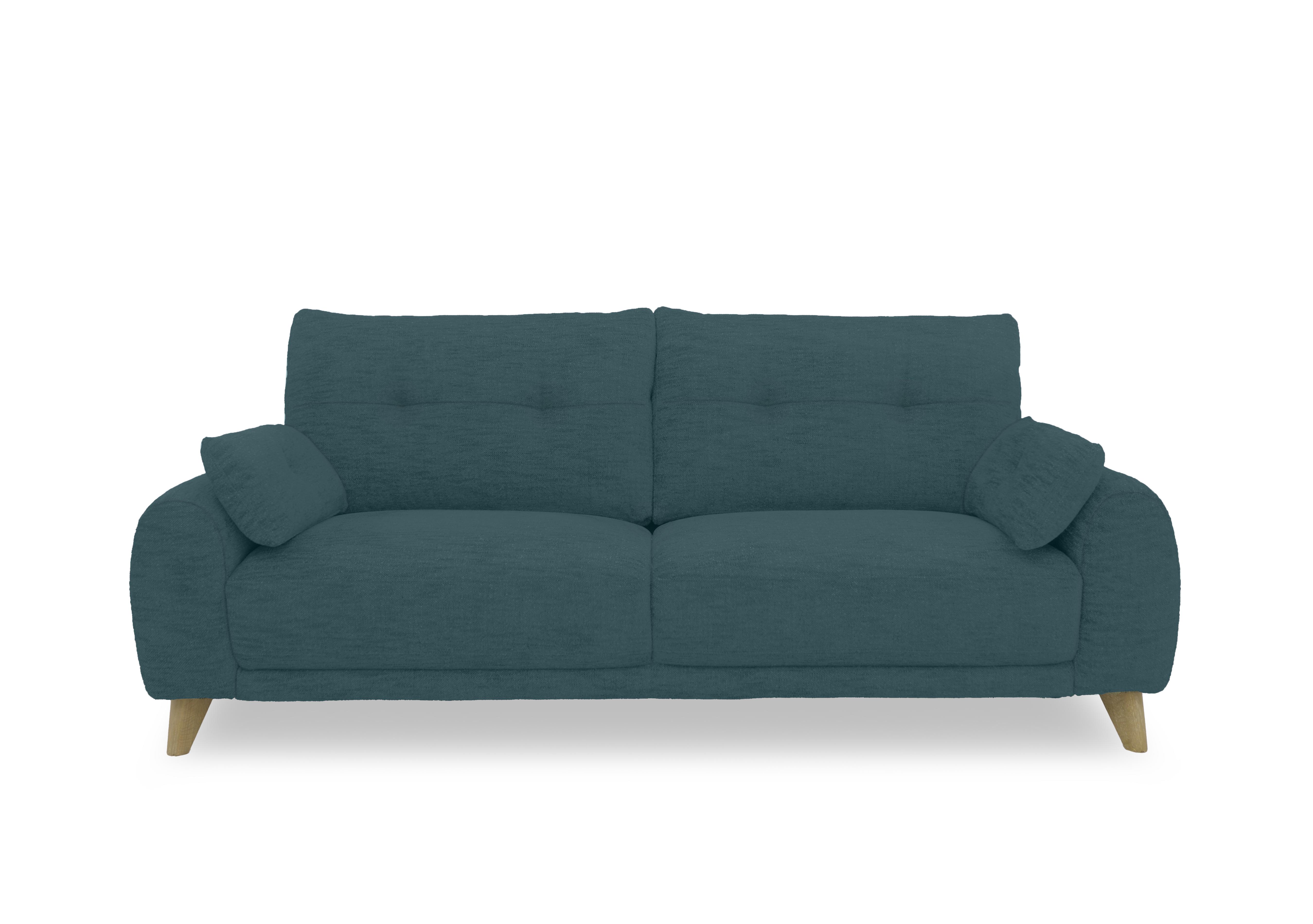 Malmo Fabric 3 Seater Sofa in Fab-Can-R340 Peacock on Furniture Village