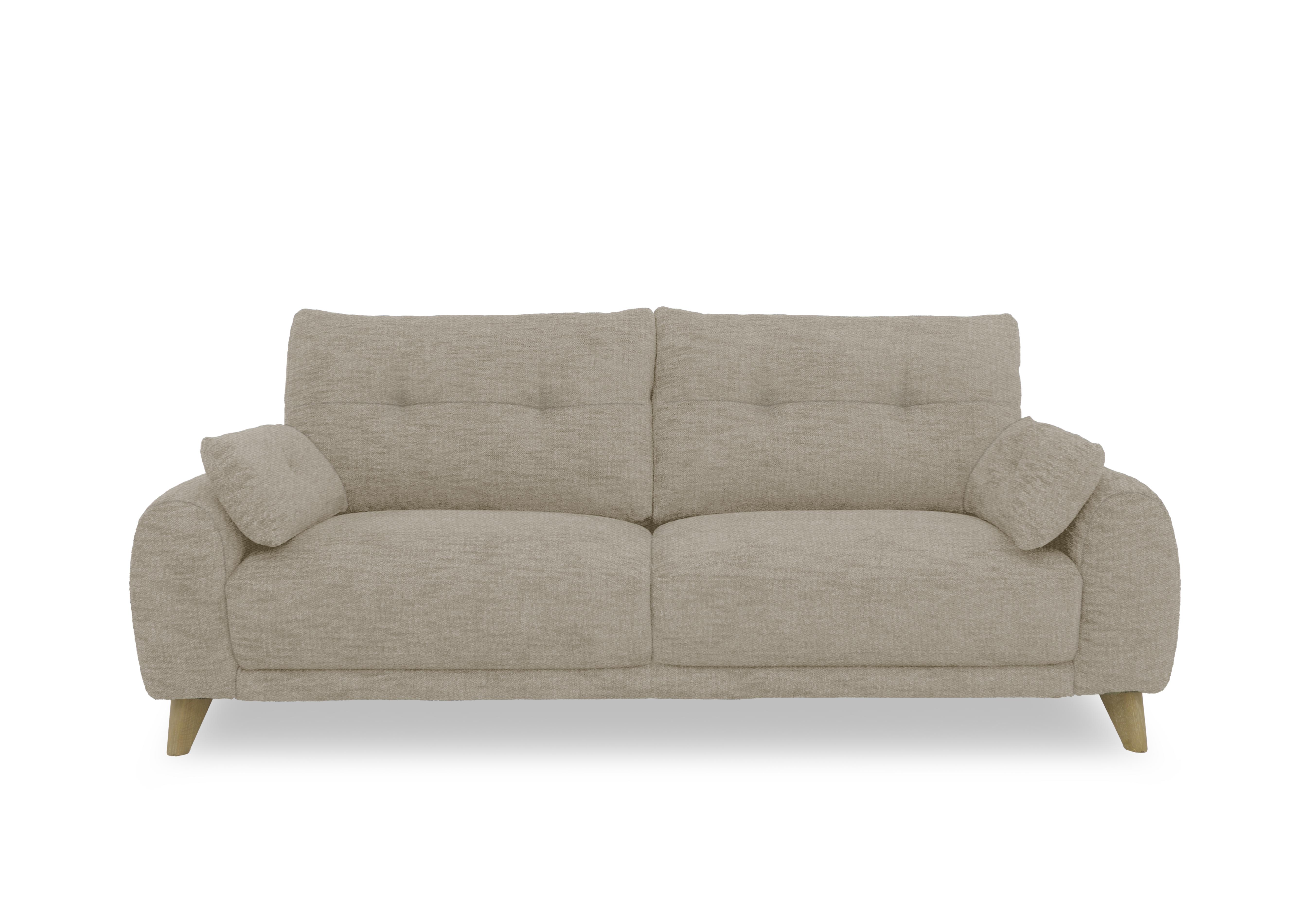 Malmo Fabric 3 Seater Sofa in Fab-Ndo-R08 Pebble on Furniture Village