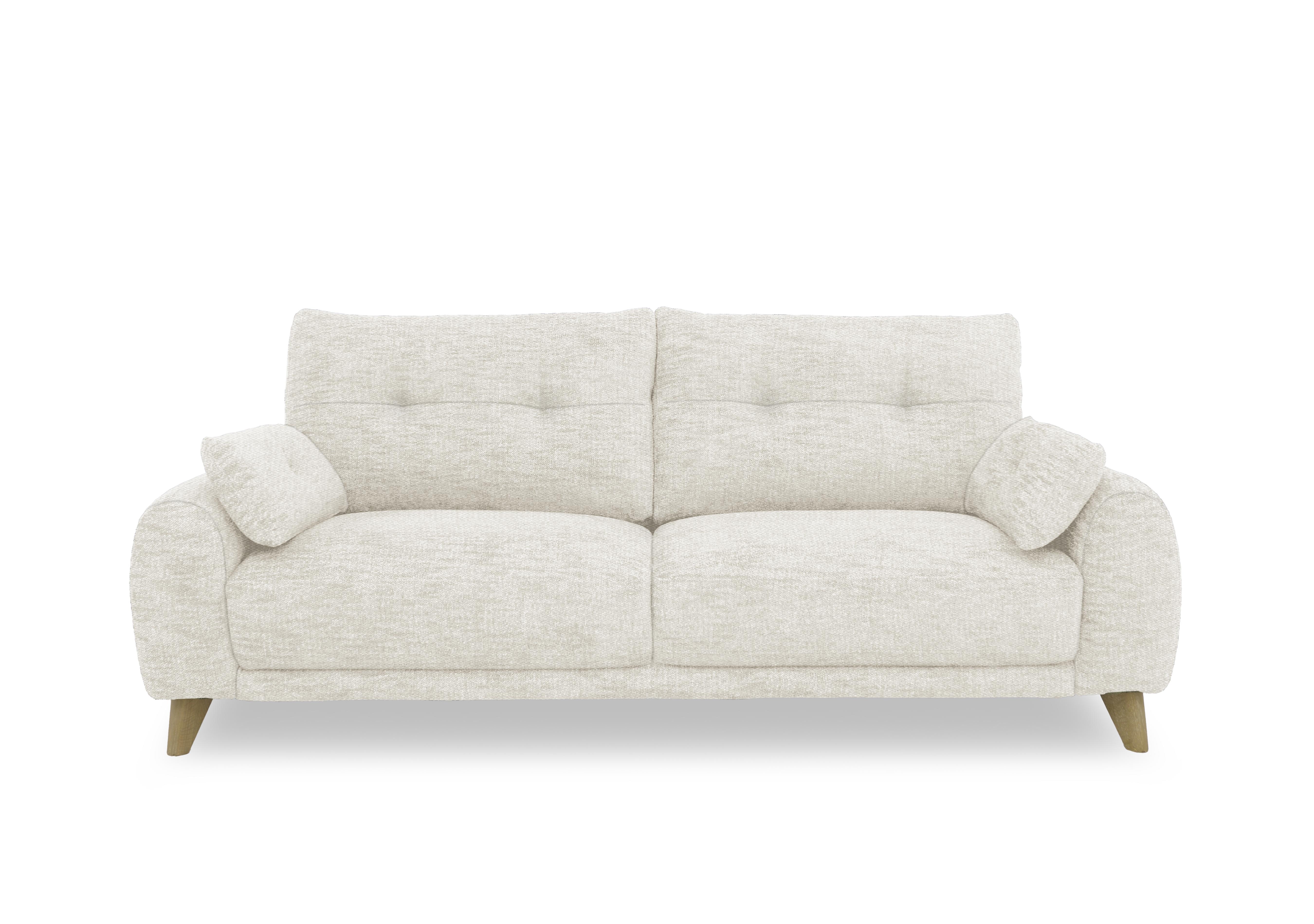 Malmo Fabric 3 Seater Sofa in Fab-Ndo-R12 Light Grey on Furniture Village