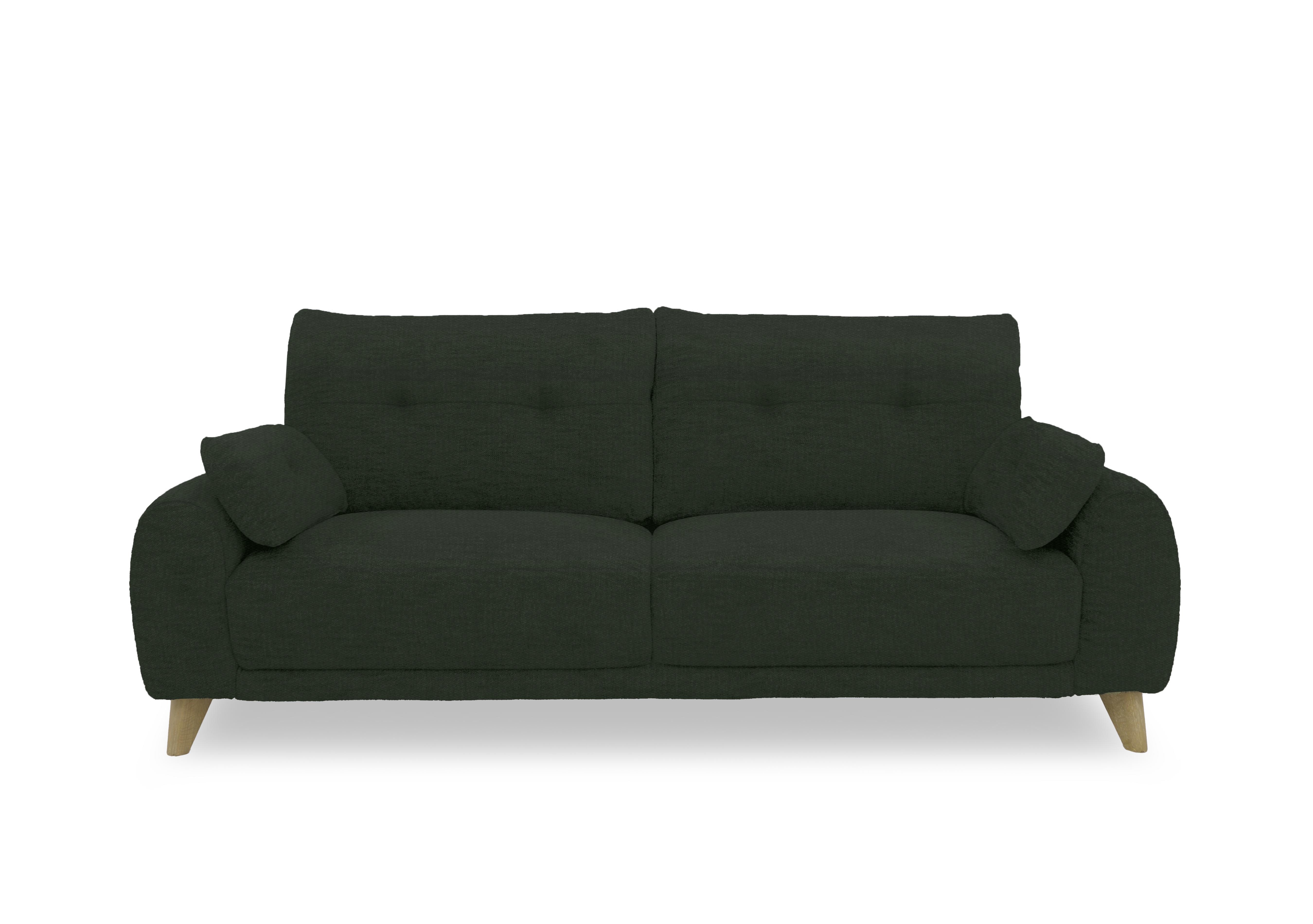 Malmo Fabric 3 Seater Sofa in Fab-Ndo-R21 Green on Furniture Village