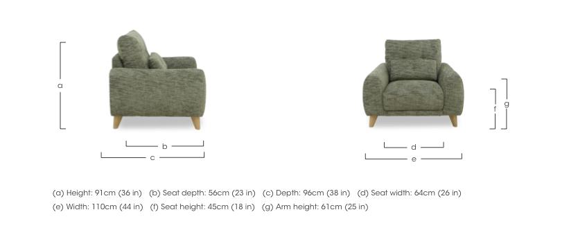 Malmo Fabric Chair in  on Furniture Village