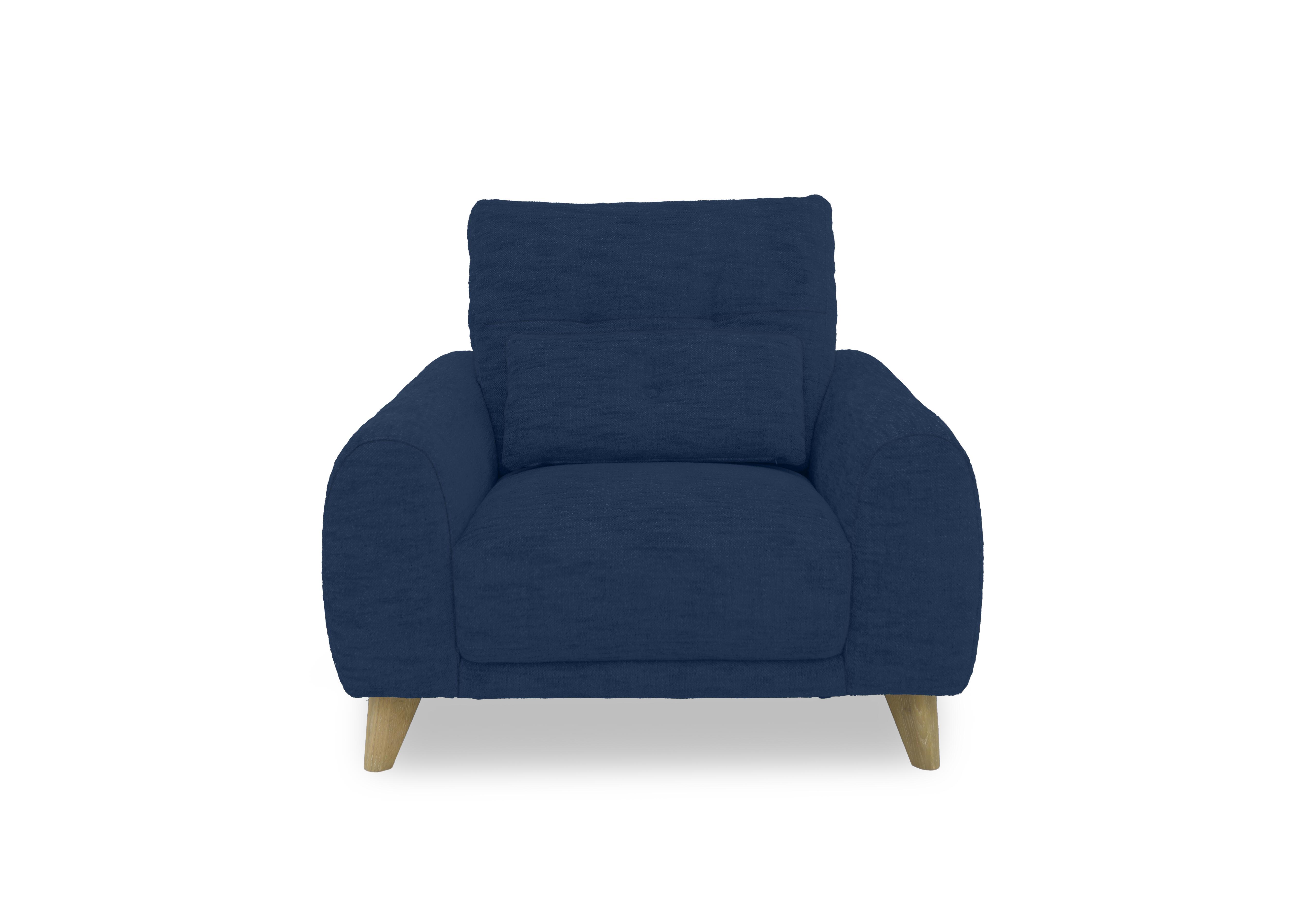 Malmo Fabric Chair in Fab-Can-R330 Steel Blue on Furniture Village