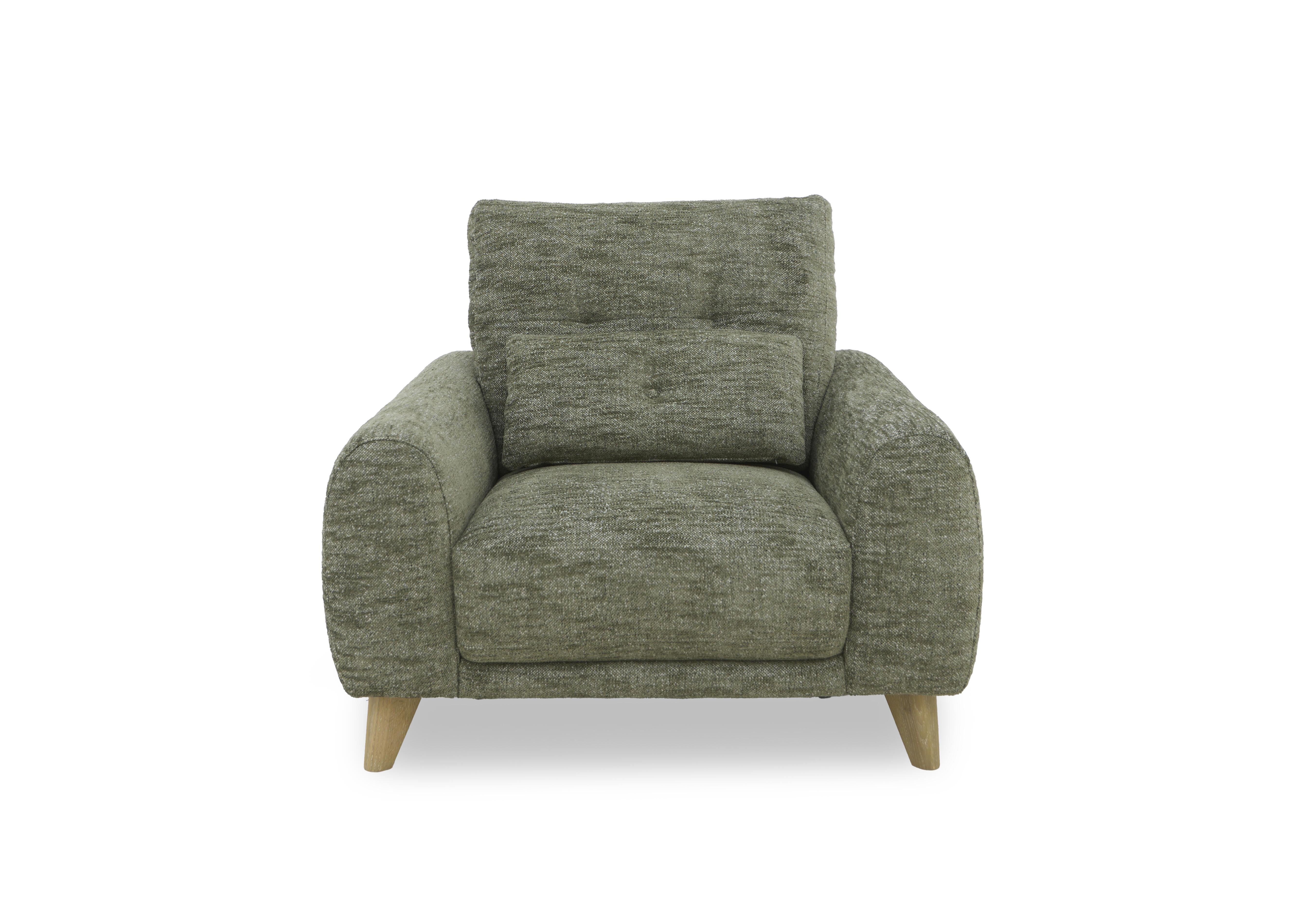 Malmo Fabric Chair in Fab-Mga-R11 Olive Green on Furniture Village