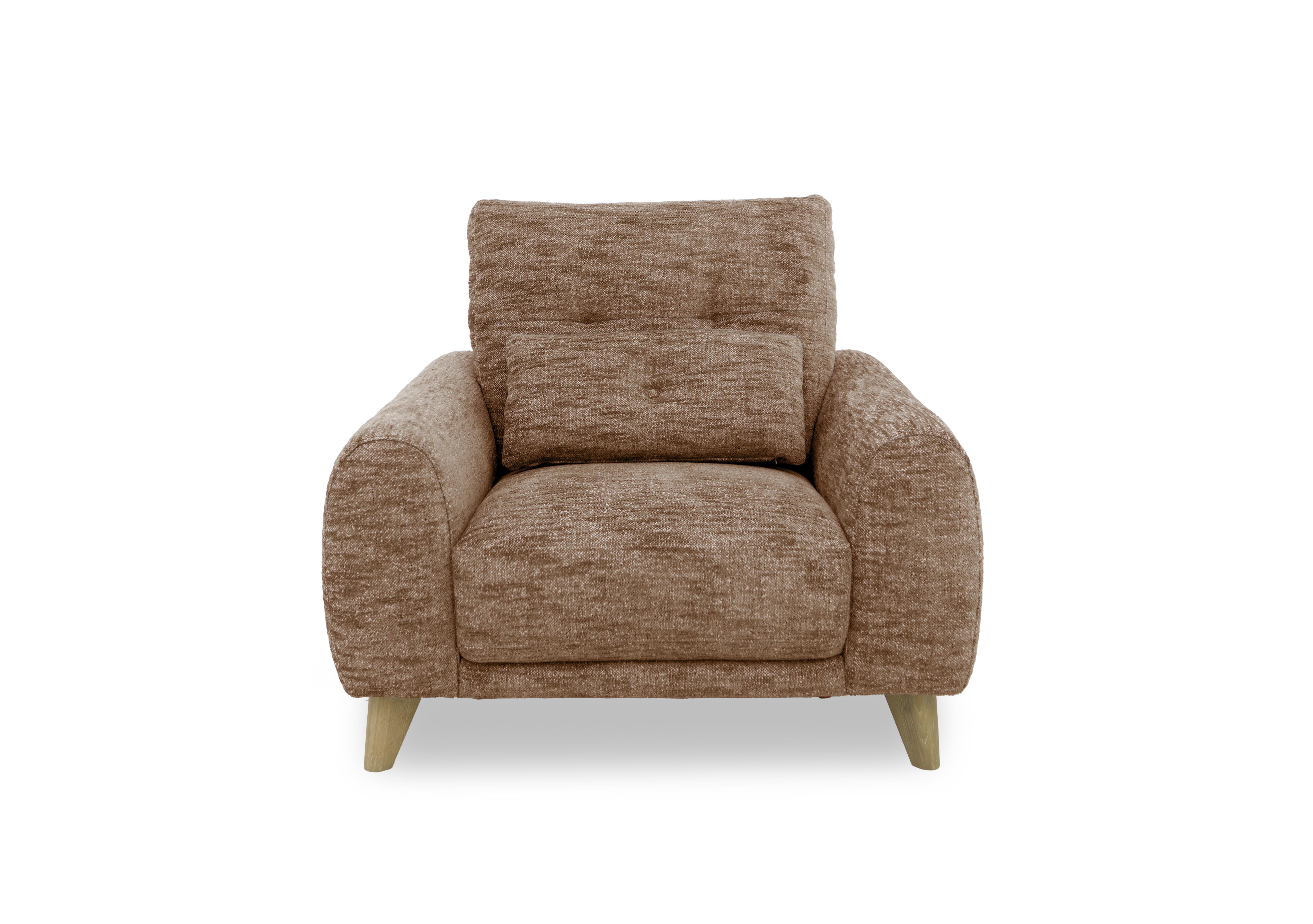 Malmo Fabric Chair in Fab-Mga-R13 Light Brown on Furniture Village