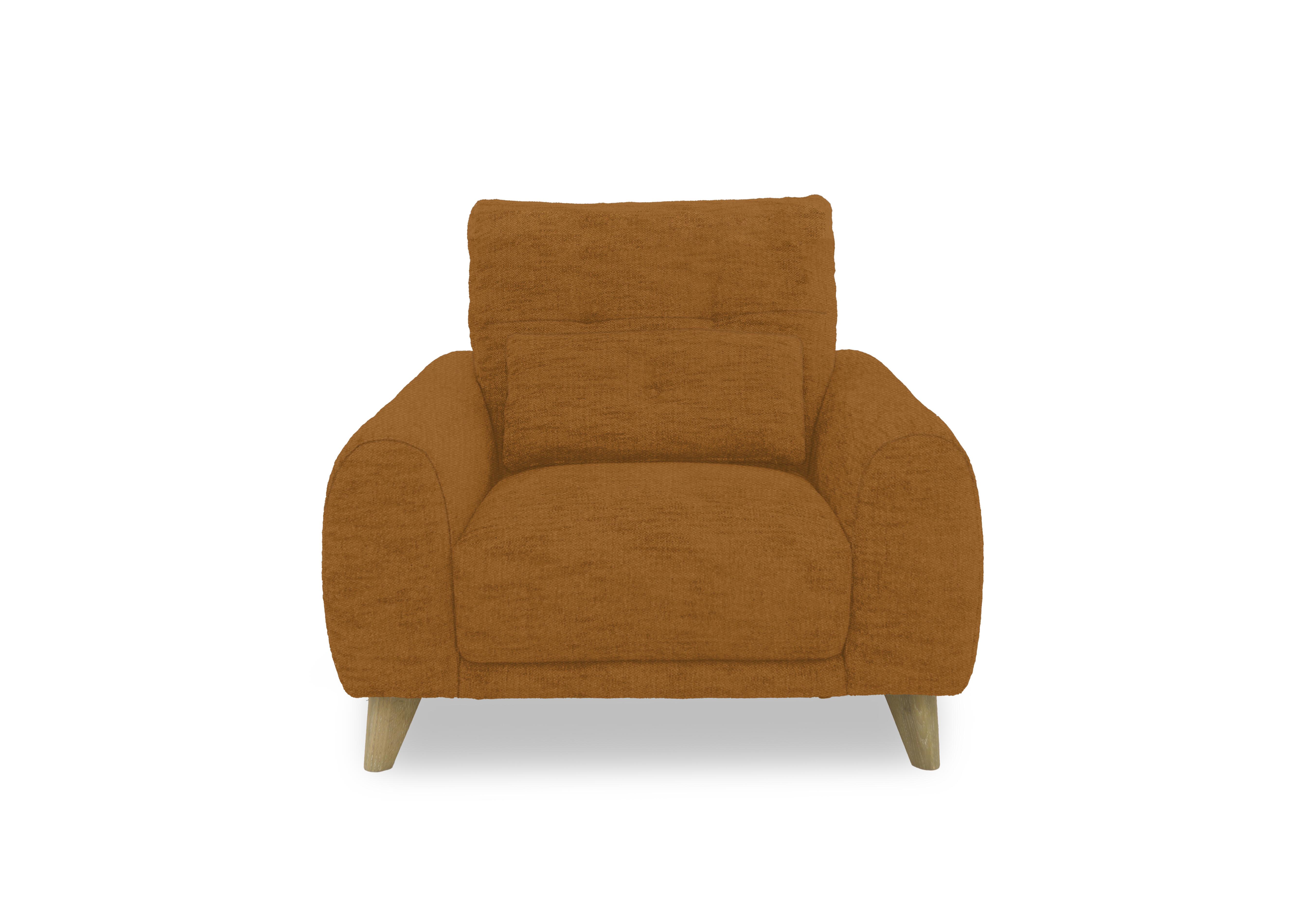 Malmo Fabric Chair in Fab-Ndo-R16 Bumblebee Yellow on Furniture Village