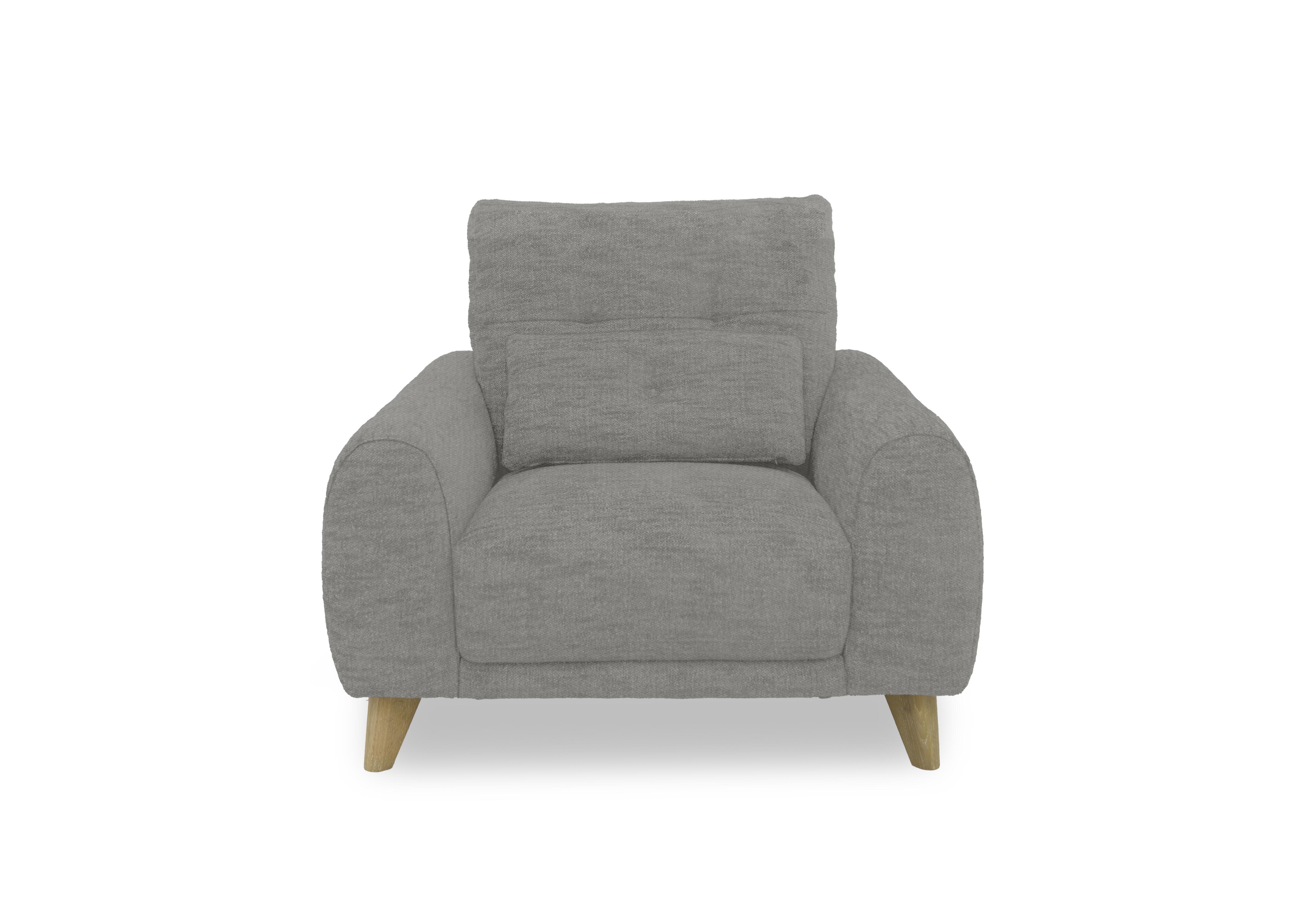 Malmo Fabric Chair in Fab-Ndo-R19 Silver Grey on Furniture Village