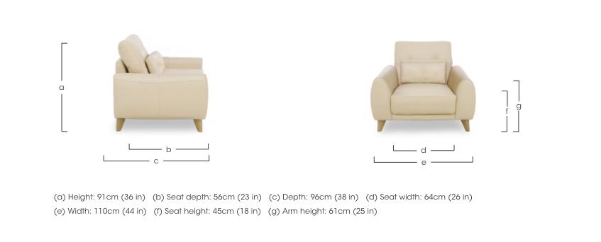 Malmo Leather Chair in  on Furniture Village