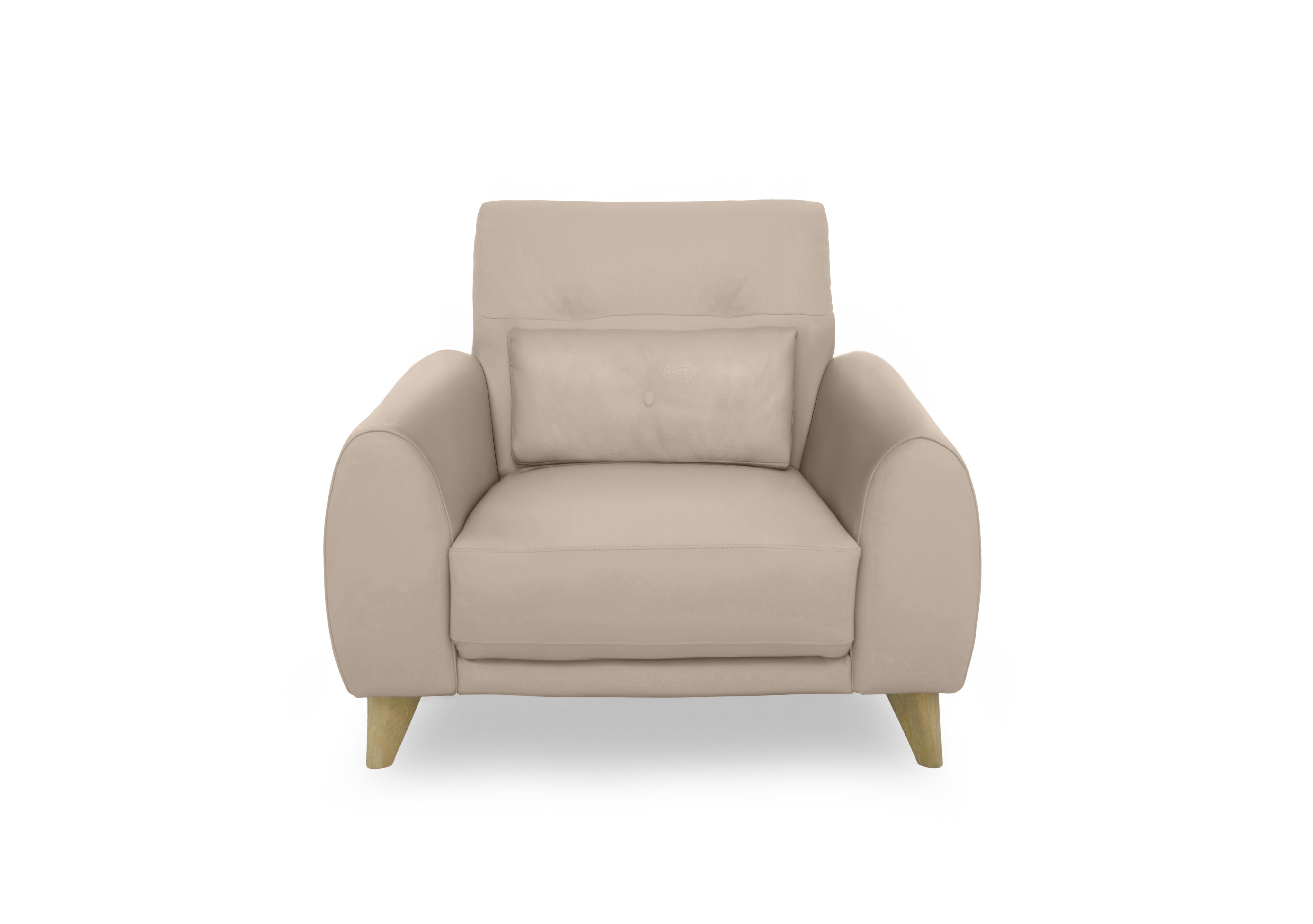 Malmo Leather Chair in Bv-039c Pebble on Furniture Village