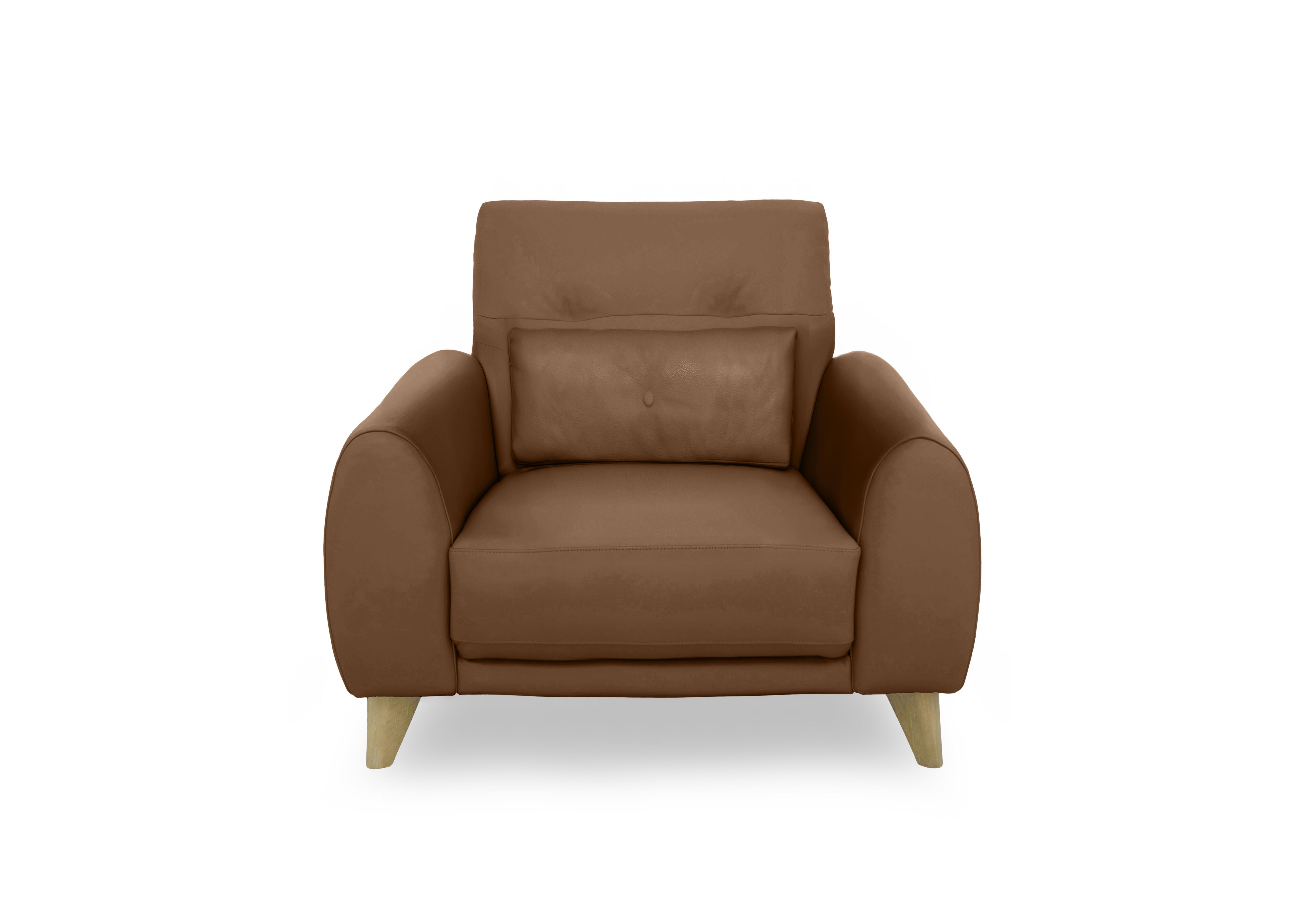 Malmo Leather Chair in Nw-334e Pecan on Furniture Village