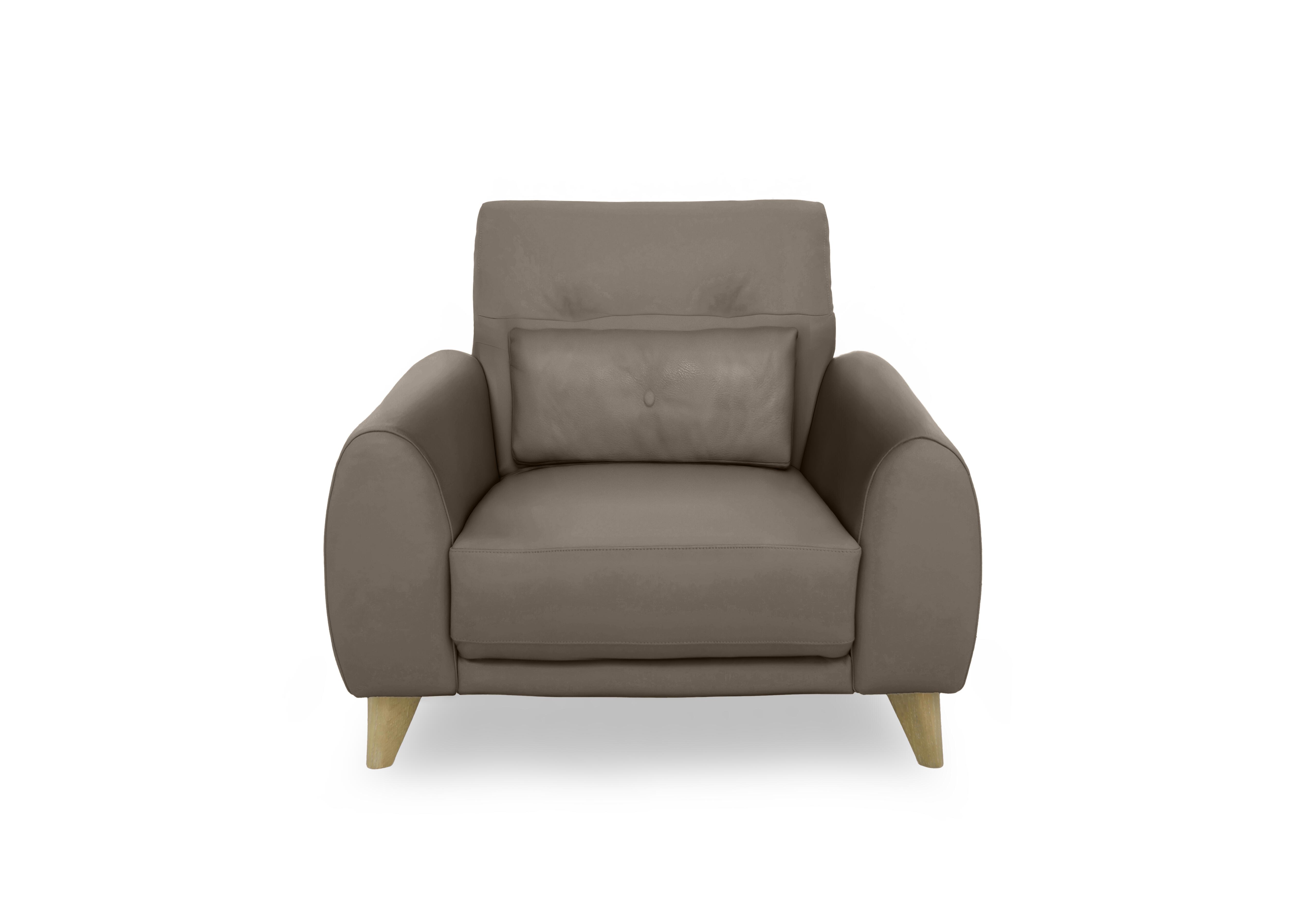Malmo Leather Chair in Nw-513e Bark on Furniture Village
