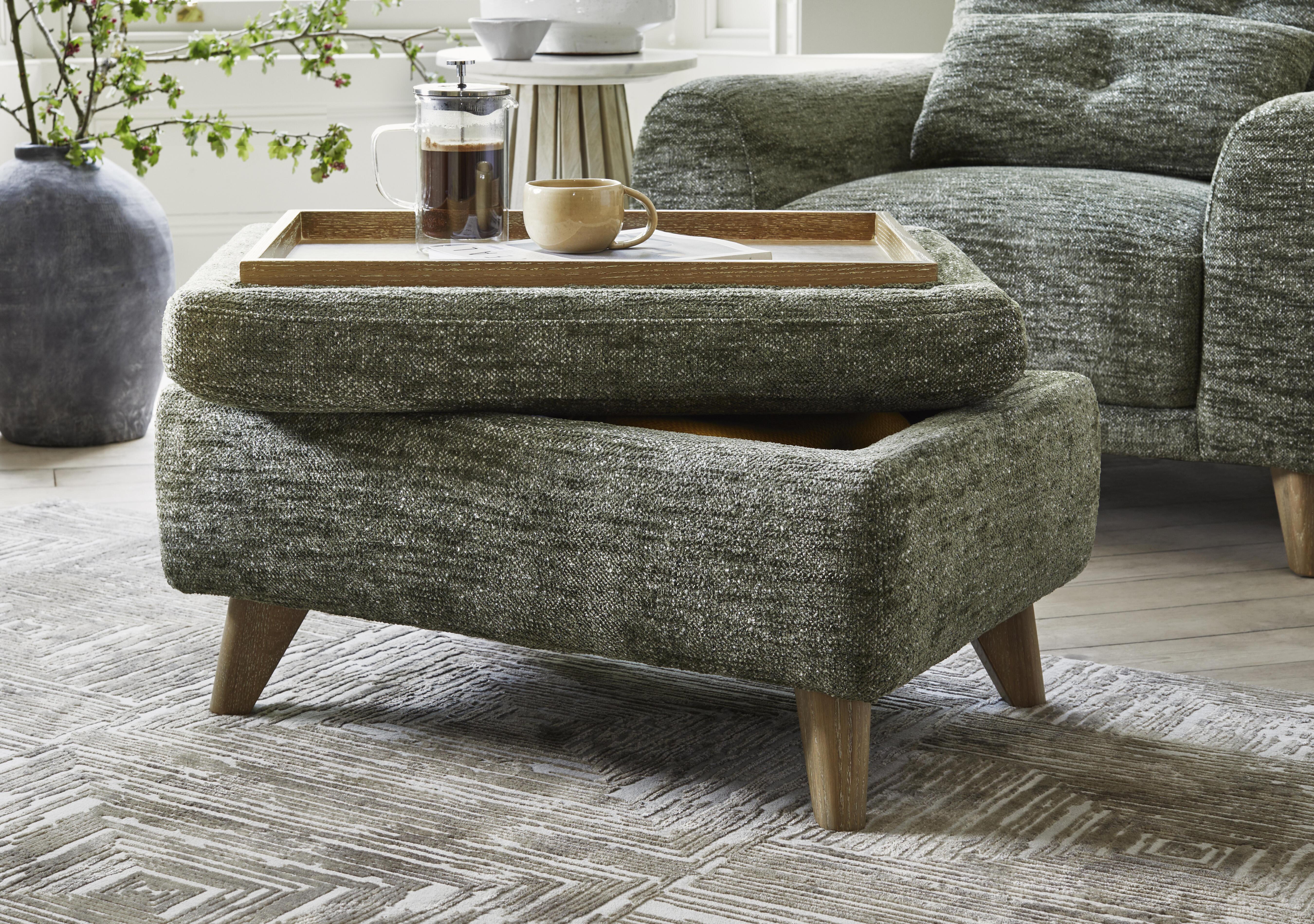 Malmo Fabric Coffee Table Storage Footstool in  on Furniture Village